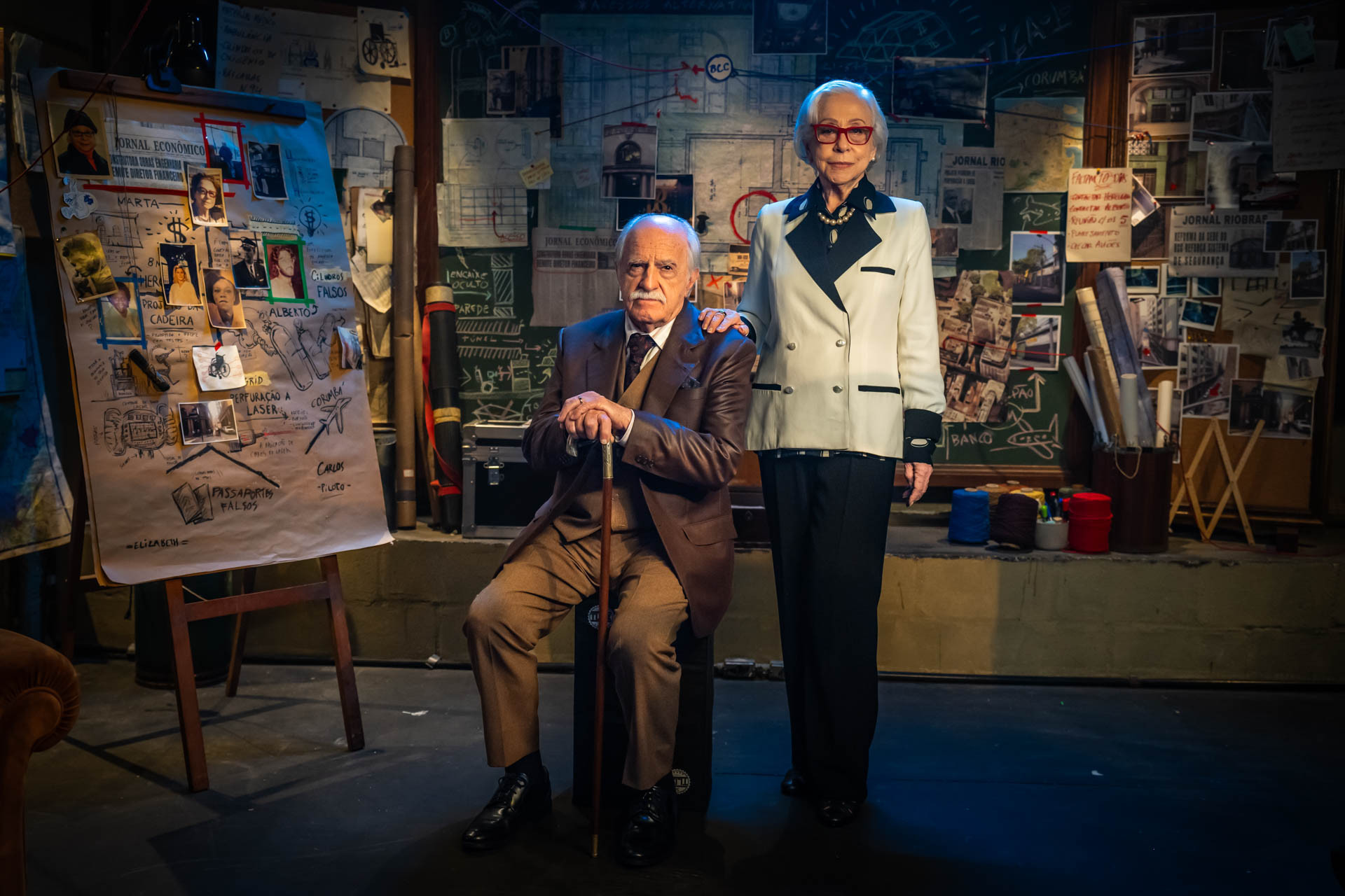 'Velhos Bandidos': Rodolfo (Ary Fontoura) e Marta (Fernanda Montenegro) - Divulgação