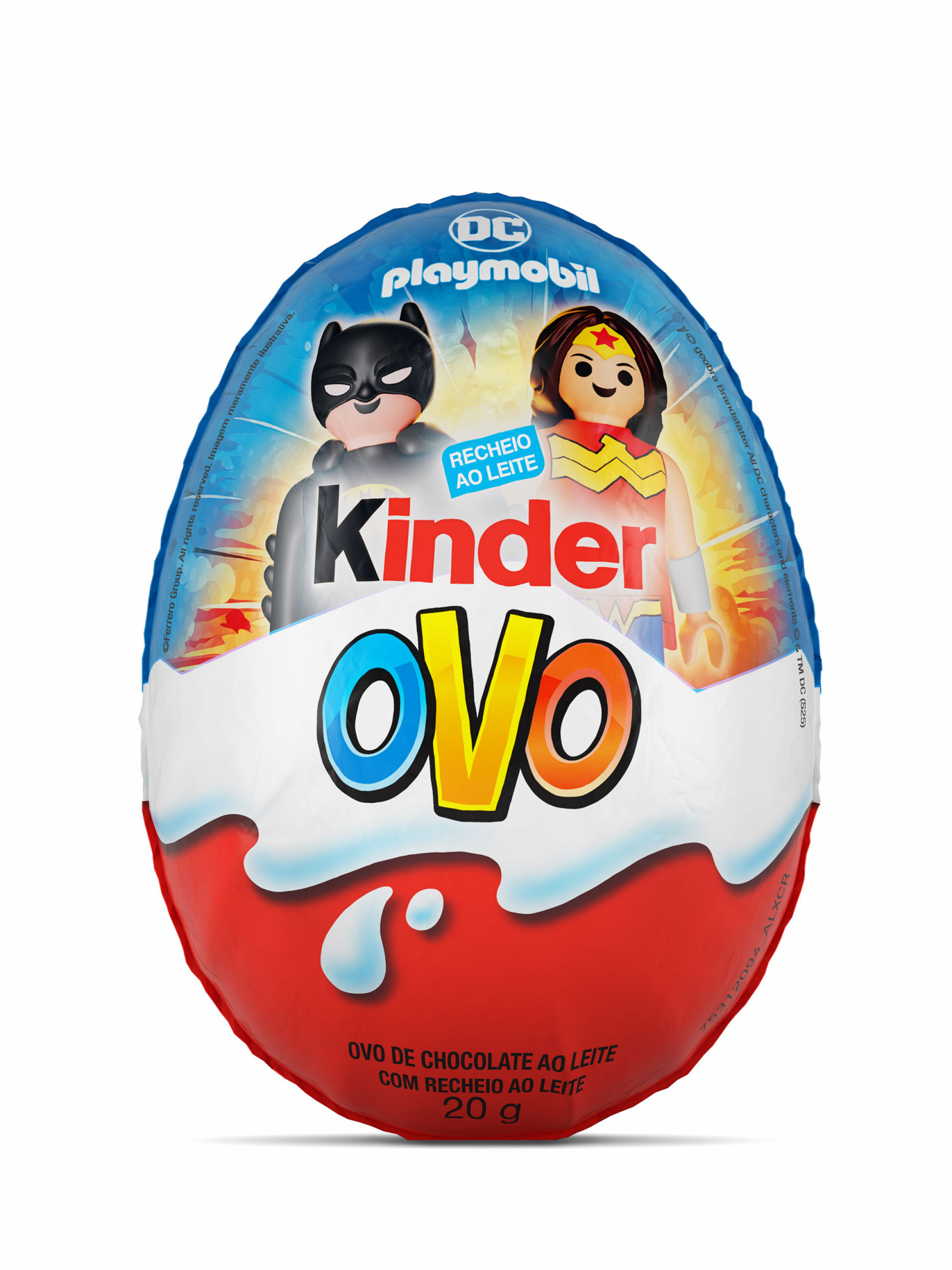 Kinder Valva DCPlaymobil - Divulgação/ Ferrero Rocher