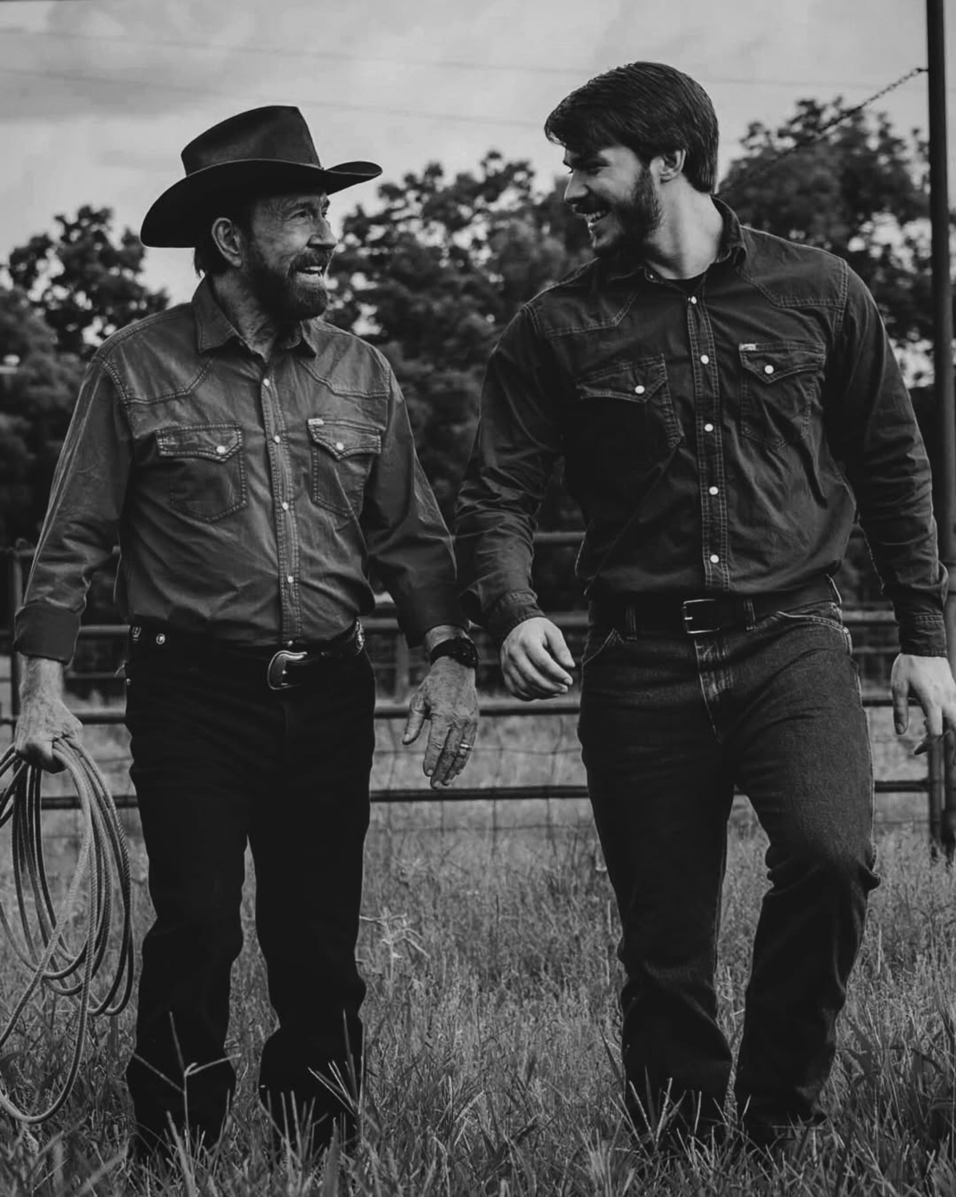 Dakota Norris publica fotos ao lado do pai, Chuck Norris - Reprodução do Instagram