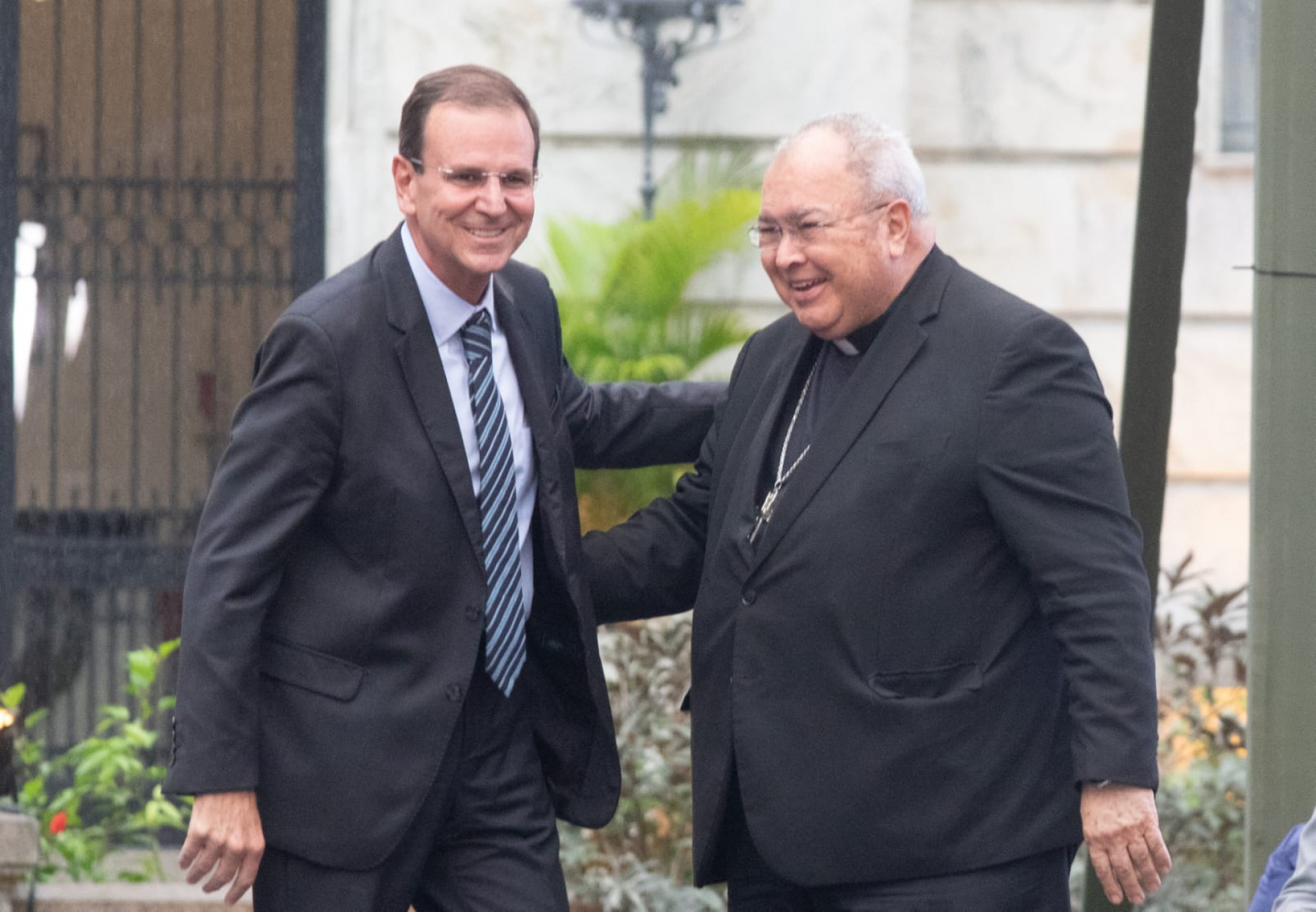 L&iacute;deres religiosos participaram da cerim&ocirc;nia de transmiss&atilde;o do cargo de prefeito. Na foto, o cardeal Dom Orani Jo&atilde;o Tempesta - &Eacute;rica Martin / Ag&ecirc;ncia O Dia