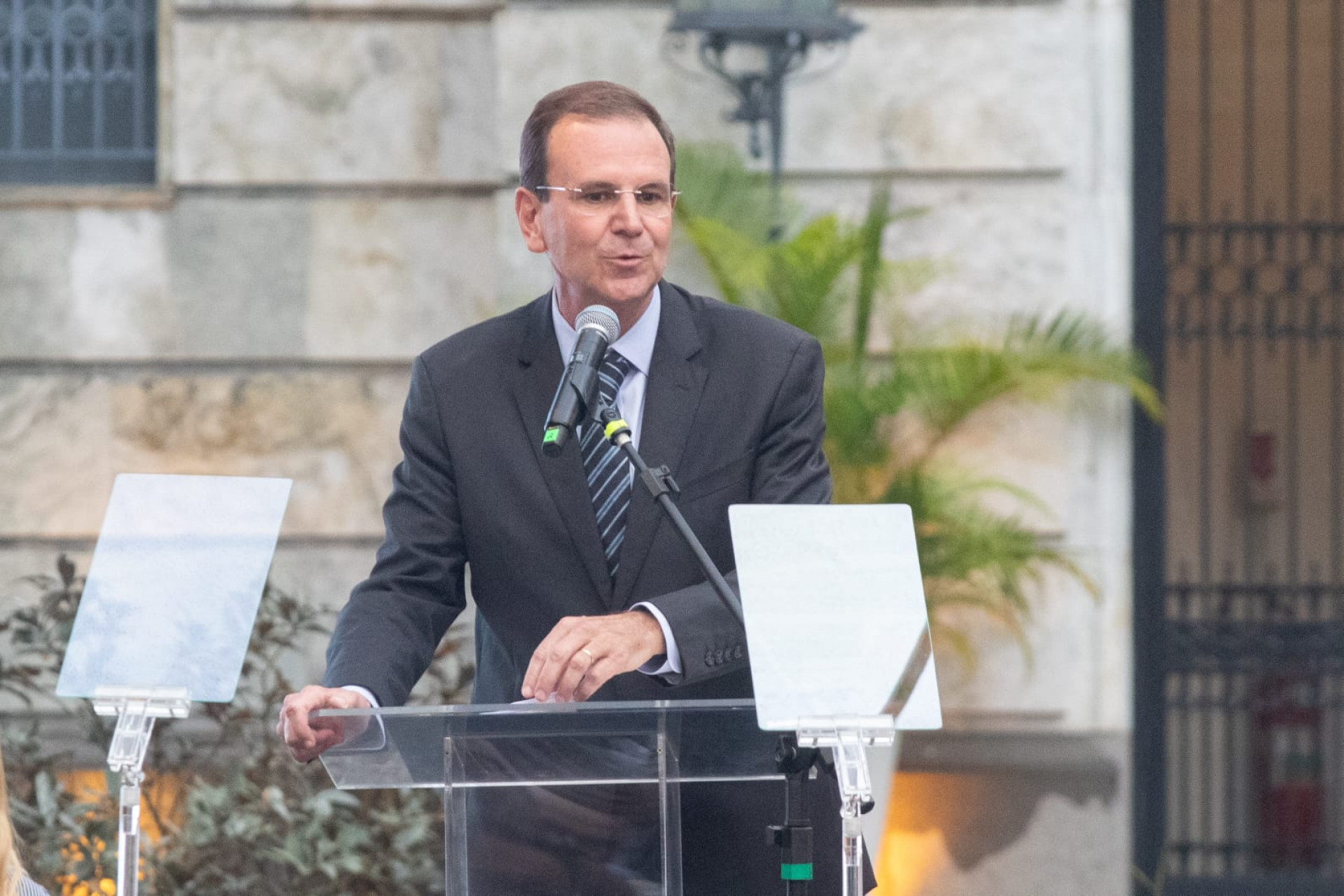 Em cerimônia no Palácio da Cidade, Eduardo Paes transmite cargo de prefeito para Eduardo Cavaliere - Érica Martin / Agência O Dia