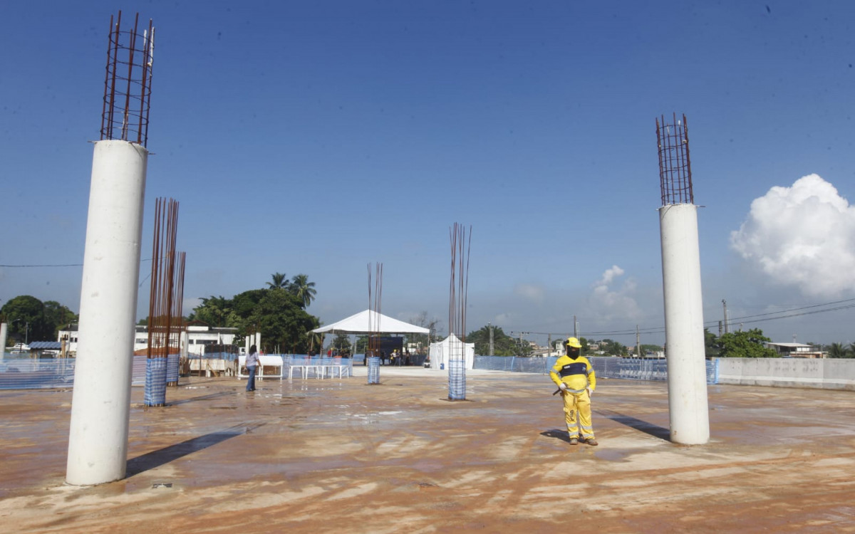 Prefeito Eduardo Cavaliere visita as obras do novo Terminal BRT Bairro Imperial Santa Cruz