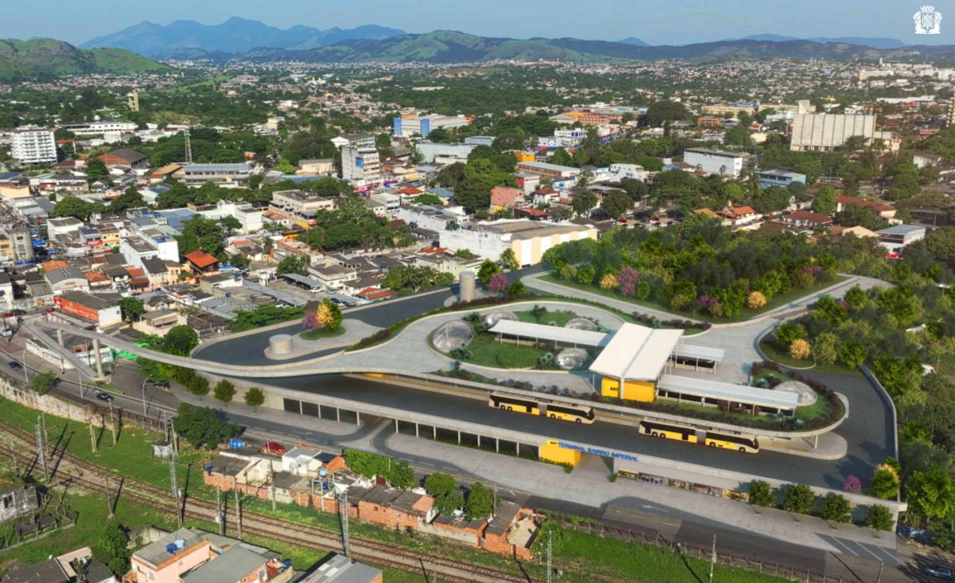 Novo Terminal BRT Bairro Imperial Santa Cruz tem previsão de inauguração para o segundo semestre de 2027 - Divulgação / Prefeitura do Rio
