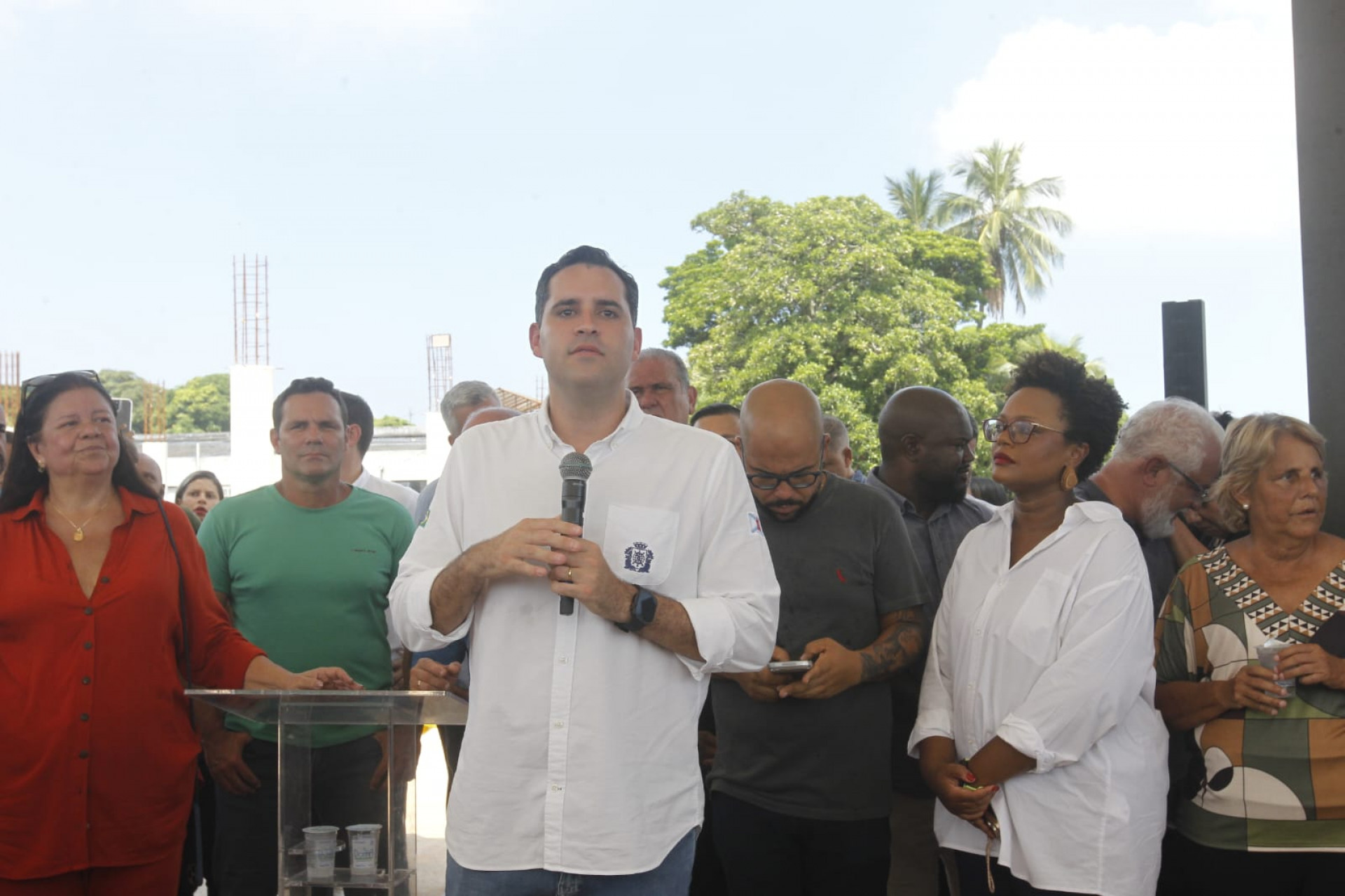 Prefeito Eduardo Cavaliere visita as obras do novo Terminal BRT Bairro Imperial Santa Cruz - Reginaldo Pimenta / Agência O Dia
