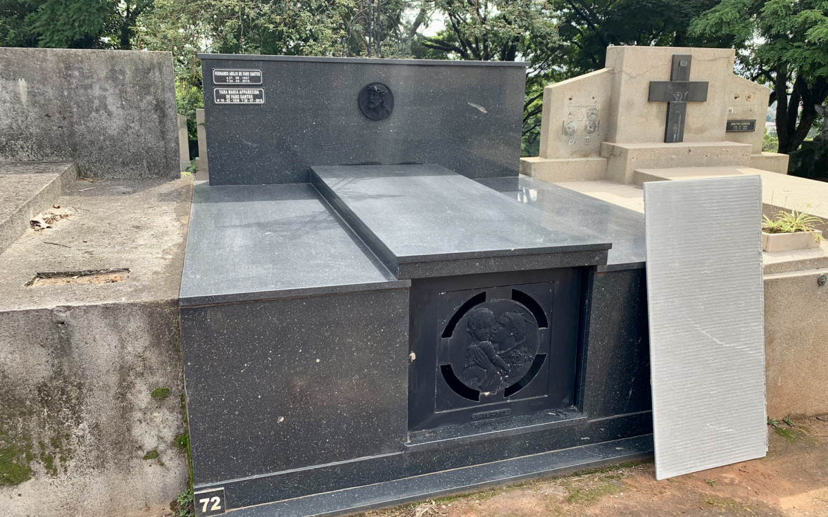 Local onde Juca de Oliveira foi enterrado