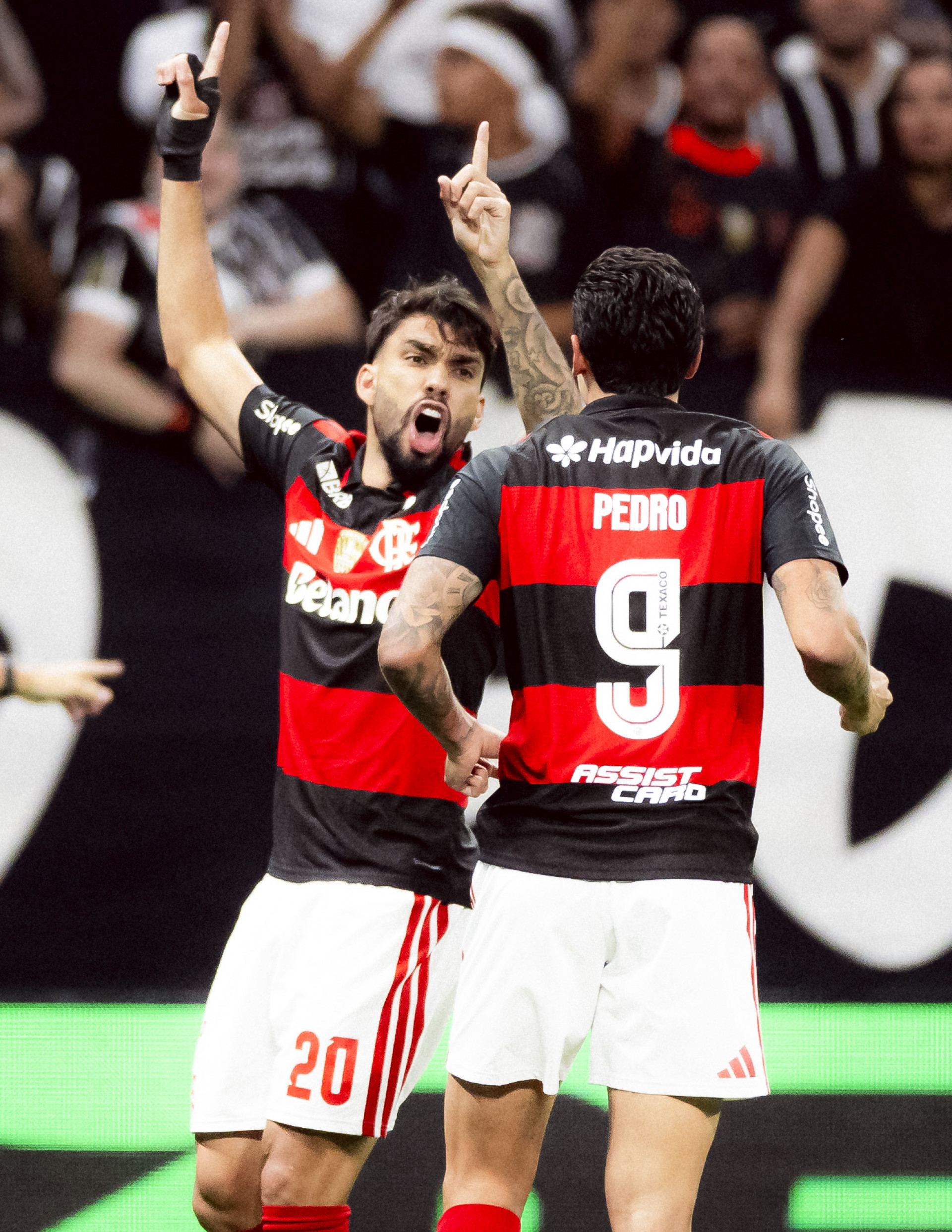 O Flamengo começou o jogo animado e, aos dois minutos do primeiro tempo, Paquetá aproveitou a assistência de Pedro para abrir o placar  - Adriano Fontes/Flamengo