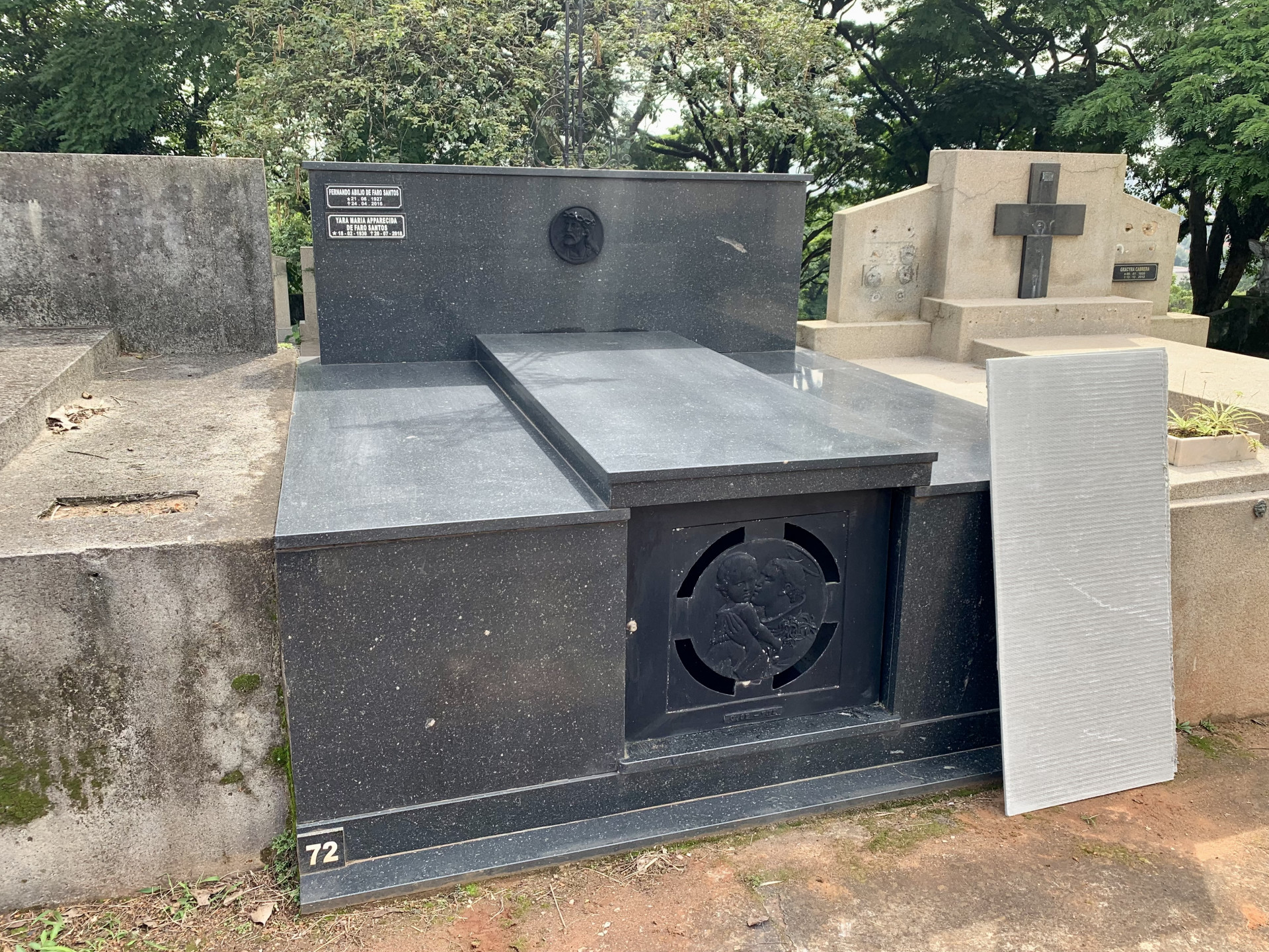 Local onde Juca de Oliveira foi enterrado - Celso Tavares / Brazil News