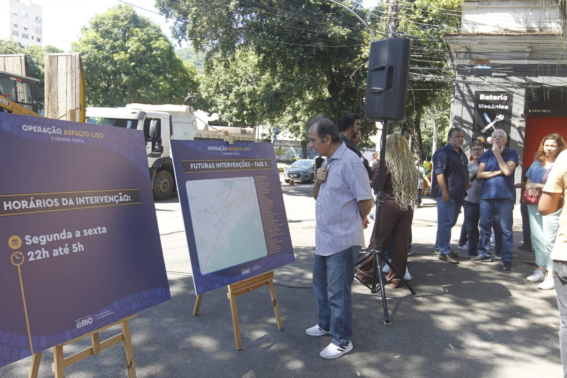 Prefeitura do Rio apresenta nova fase do Programa Asfalto Liso, na Tijuca - Reginaldo Pimenta / Agência O Dia