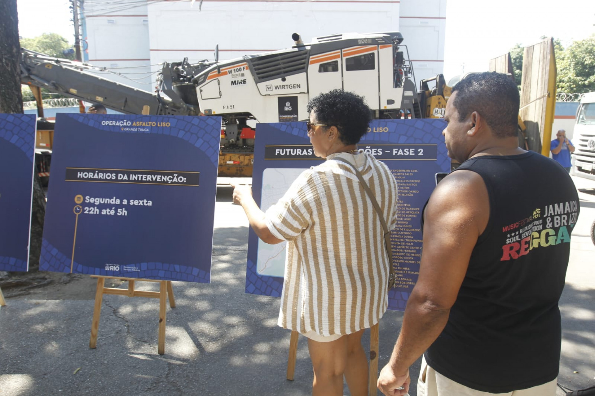 Prefeitura do Rio apresenta nova fase do Programa Asfalto Liso, na Tijuca - Reginaldo Pimenta / Agência O Dia