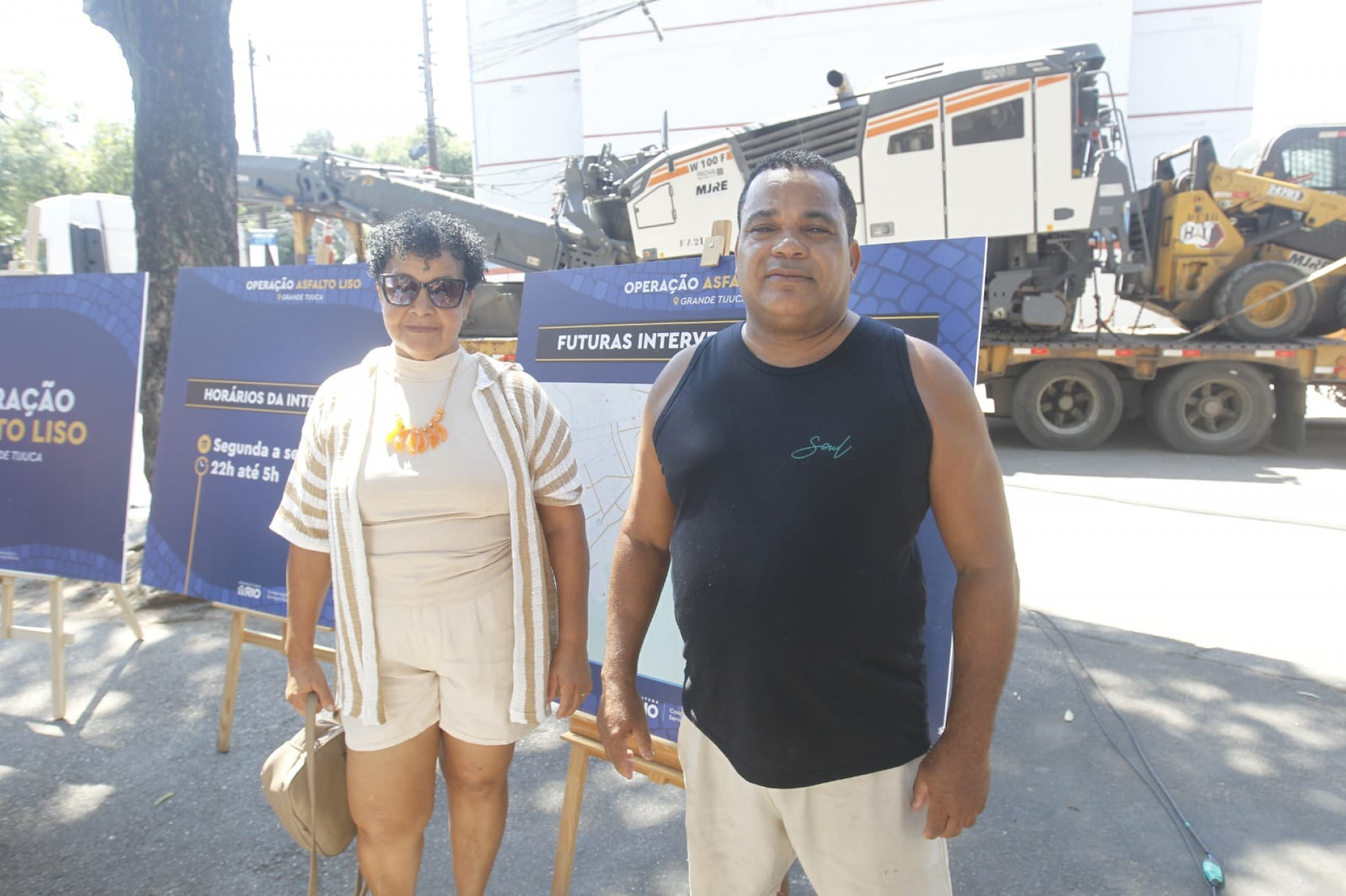 Morador Rogério da Silva Oliveira afirmou que a região precisava dos reparos - Reginaldo Pimenta / Agência O Dia