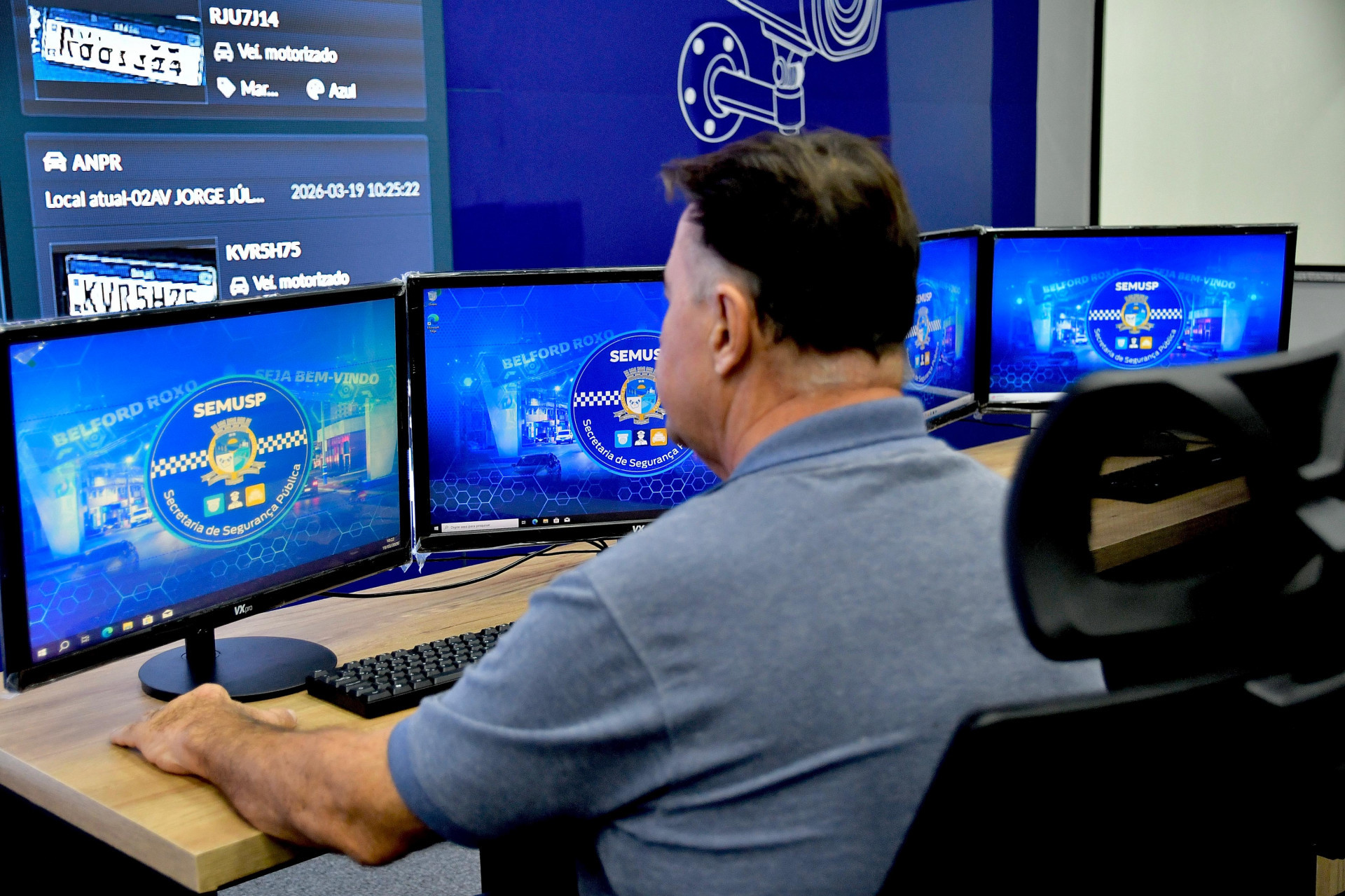 Novo Centro de Controle Operacional de Belford Roxo conta com 300 câmeras 24h