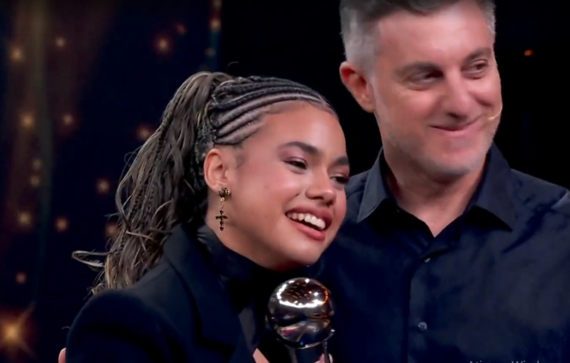 Alana Cabral durante o 'Melhores do Ano', do 'Domingão' - Reprodução de vídeo / TV Globo