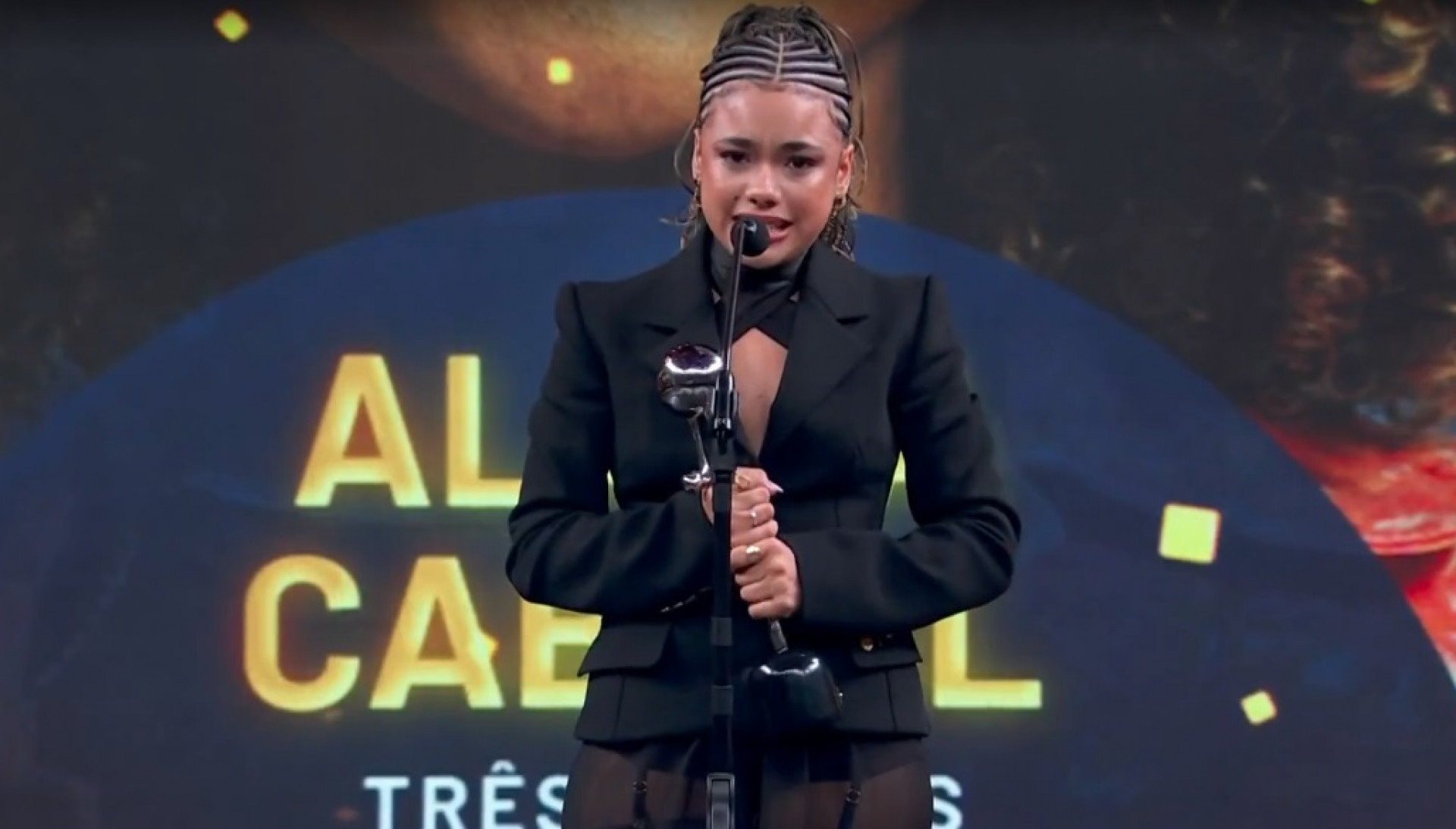 Alana Cabral durante o 'Melhores do Ano', do 'Domingão' - Reprodução de vídeo / TV Globo