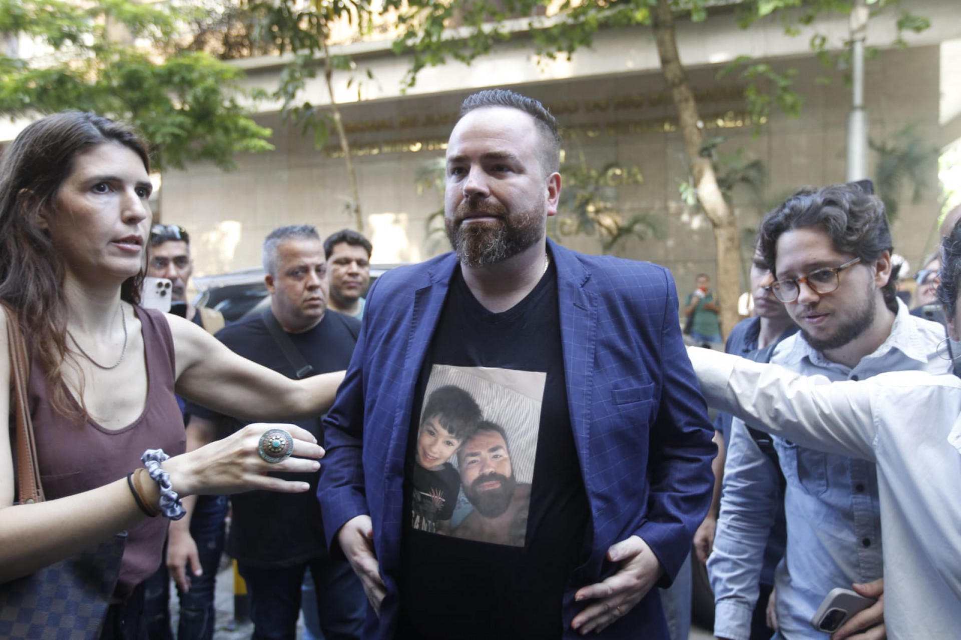 Leniel Borel pede por justiça antes de julgamento de réus sobre a morte de seu filho - Reginaldo Pimenta / Agência O Dia