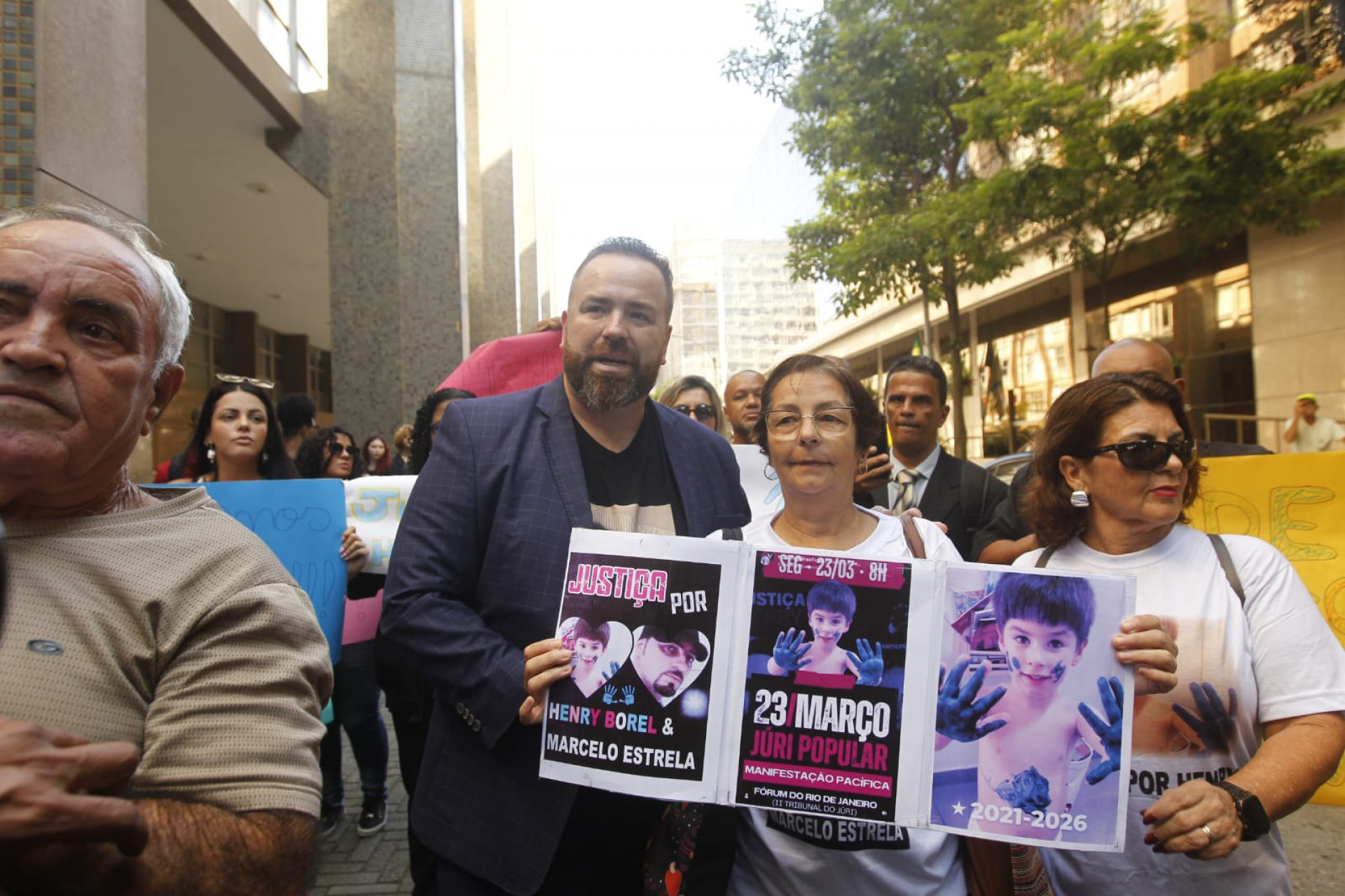 Leniel Borel pede por justiça antes de julgamento de réus sobre a morte de seu filho - Reginaldo Pimenta / Agência O Dia