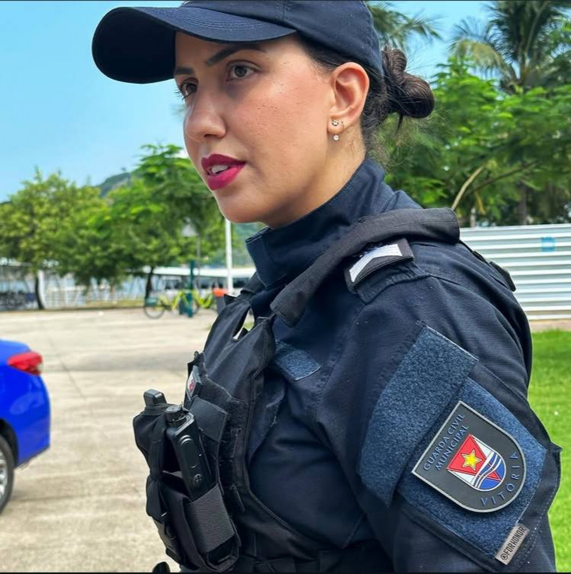 Dayse foi a primeira mulher a comandar a Guarda de Vitória - Reprodução/ redes sociais