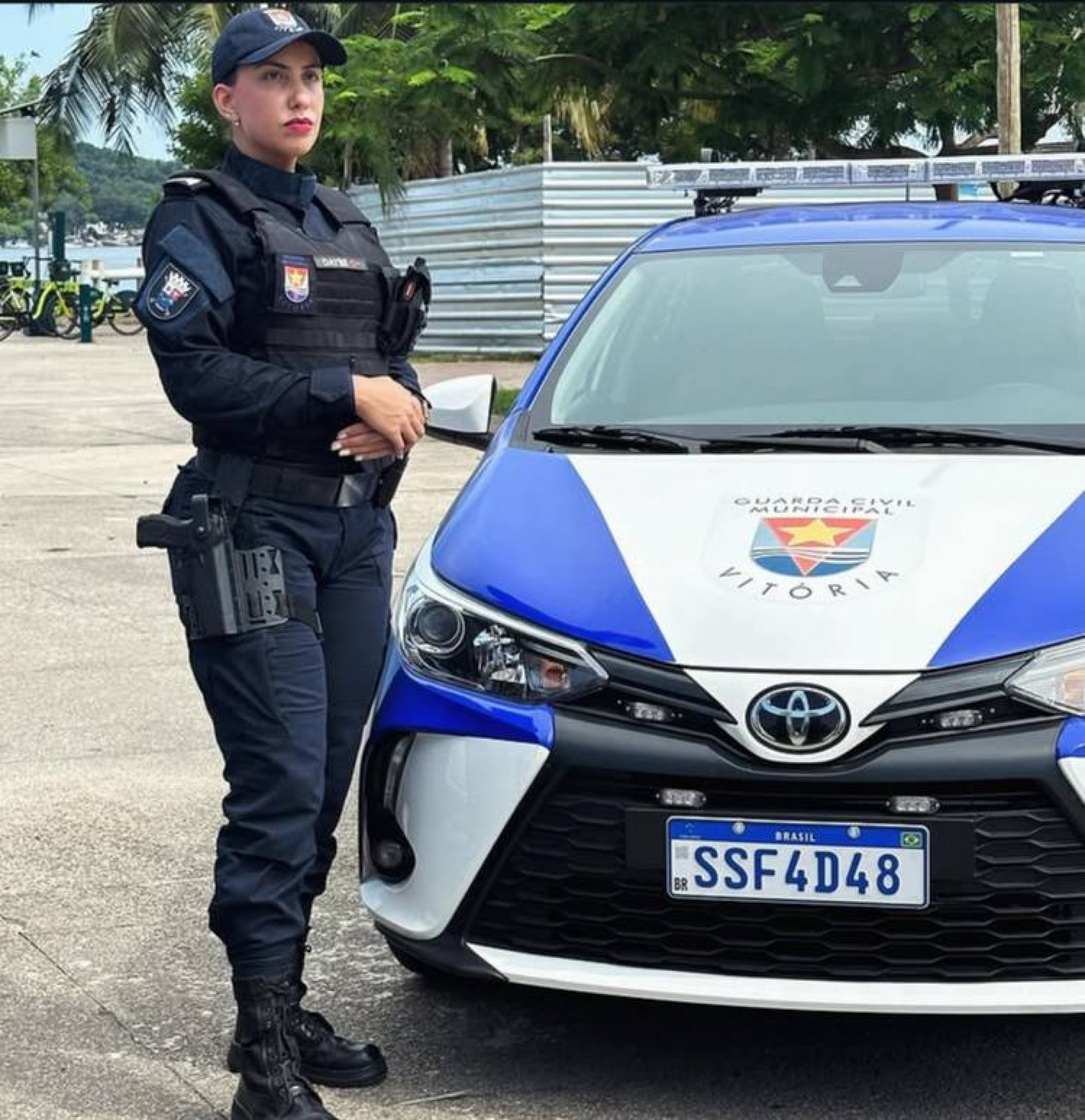 Dayse foi a primeira mulher a comandar a Guarda de Vitória - Reprodução/ redes sociais