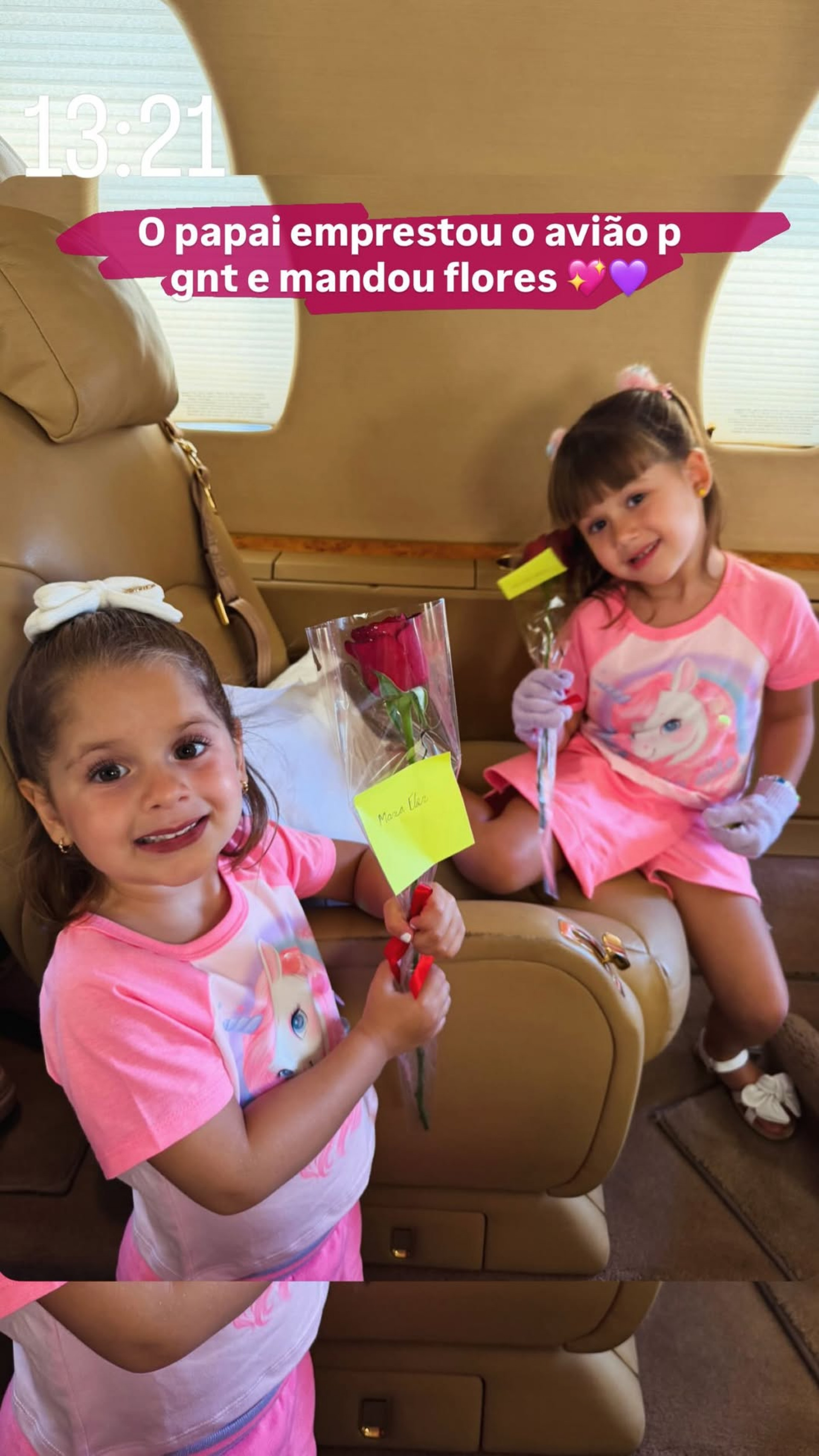 Zé Felipe envia flores para filhas após polêmica em show - Reprodução / Instagram