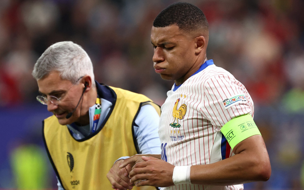 Mbappé sentiu o joelho esquerdo em dezembro do ano passado e está se recuperando gradualmente