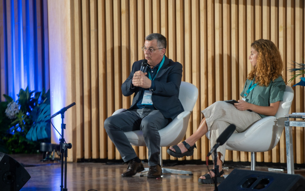 &Eacute;dison Carlos, presidente do Instituto Aegea, tamb&eacute;m falou no semin&aacute;rio