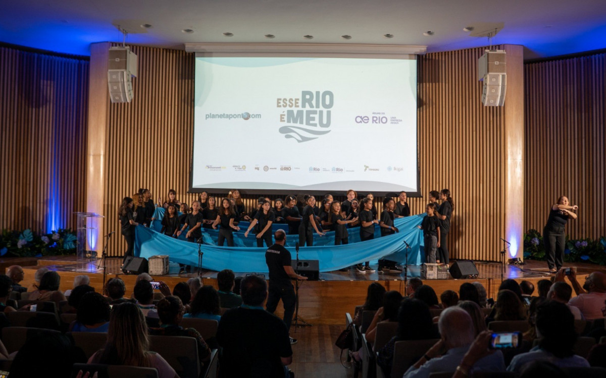 Palco do Semin&aacute;rio Caminho das &Aacute;guas, no Museu do Amanh&atilde; - Divulga&ccedil;&atilde;o/&Aacute;guas do Rio
