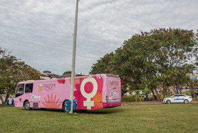 Lagomar recebe unidade móvel e leva atendimento de saúde direto às mulheres
