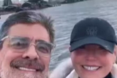 Xuxa publica vídeo de viagem com Junno e detalha novo show