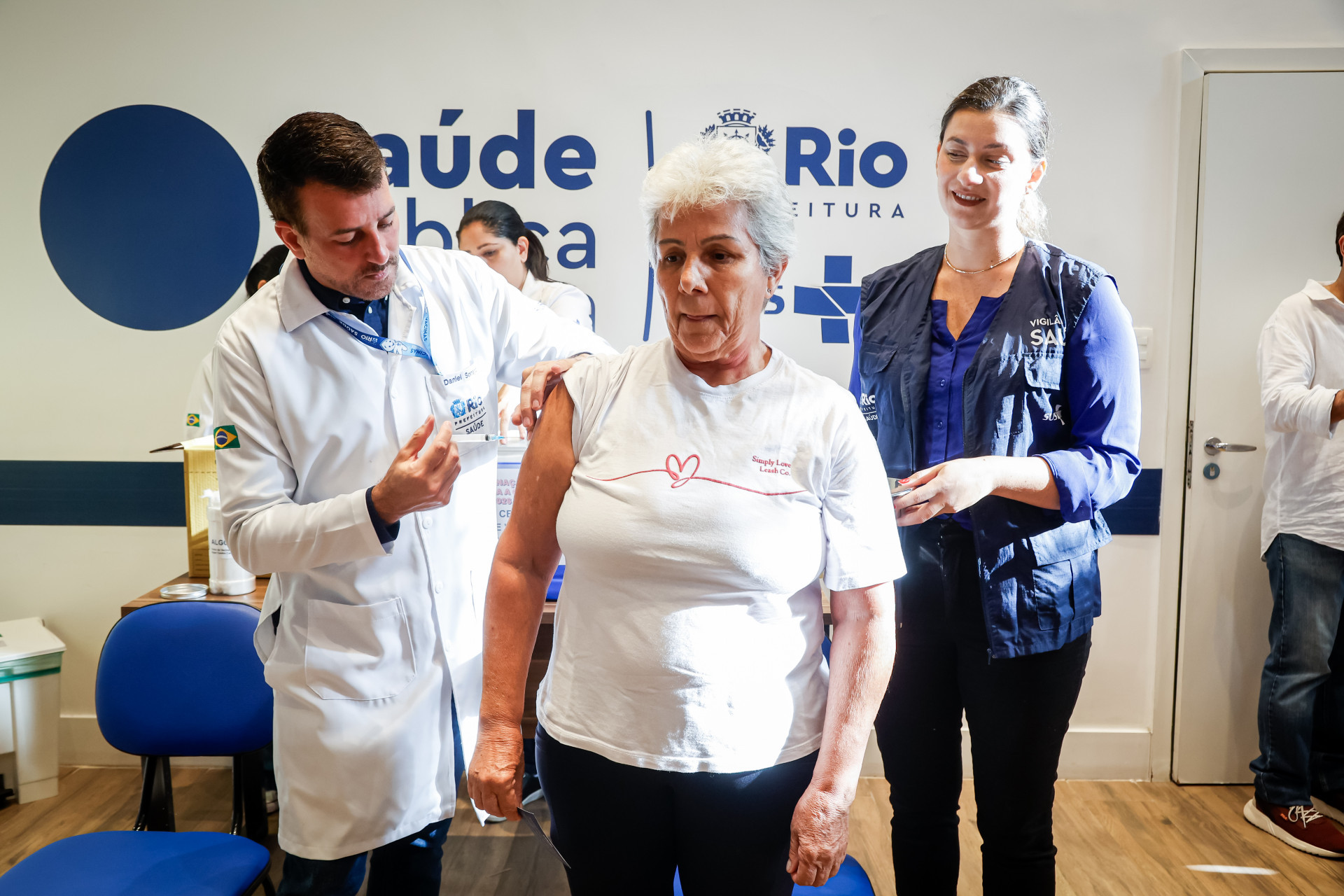 Daniel Soranz esteve presente no 1º dia da campanha: 'Objetivo é vacinar 2,5 milhões de pessoas' - Edu Kapps / Secretaria Municipal de Saúde