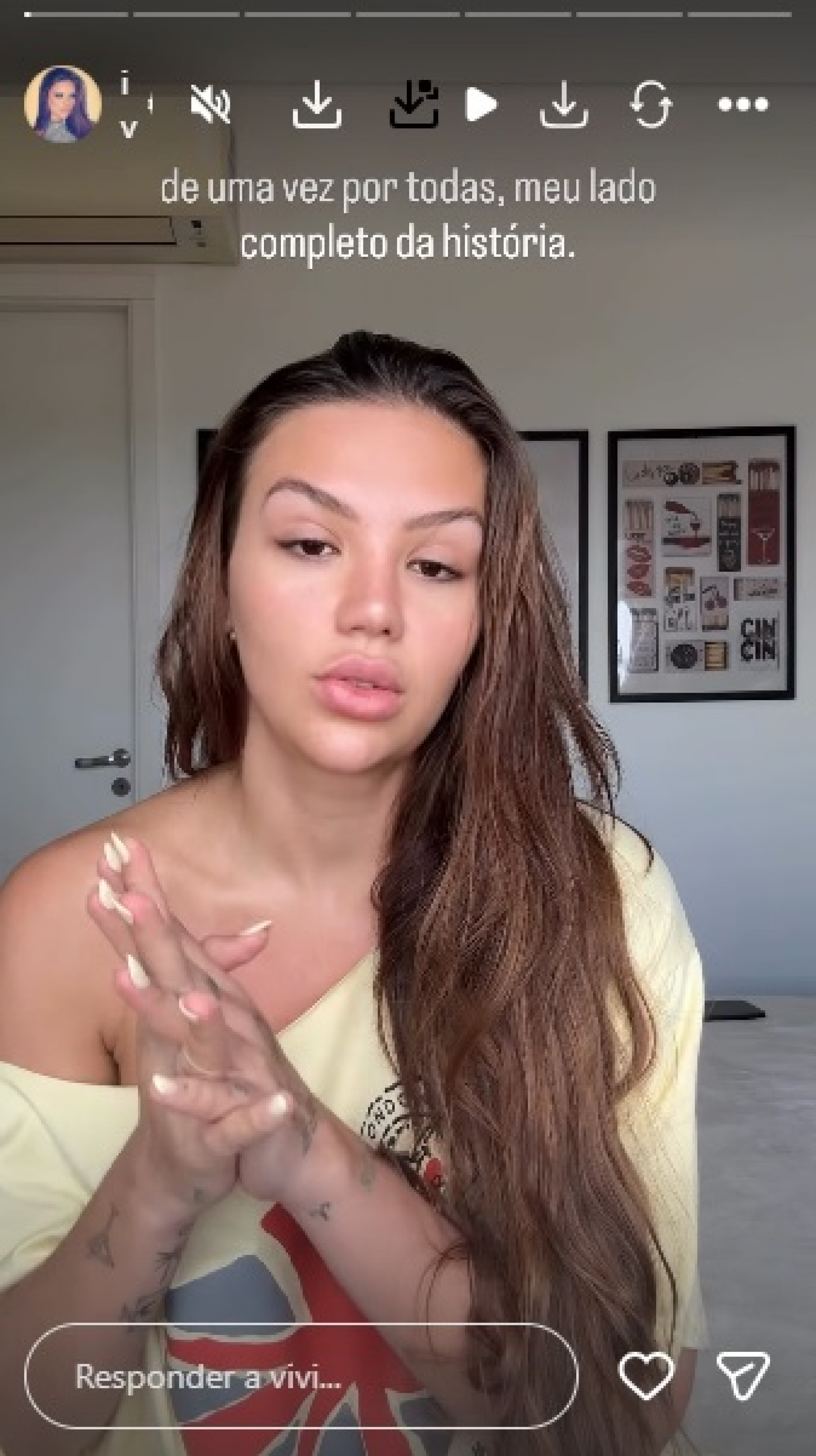 A influenciadora revelou que viveu um relacionamento abusivo com Juliano Floss  - Reprodução Instagram