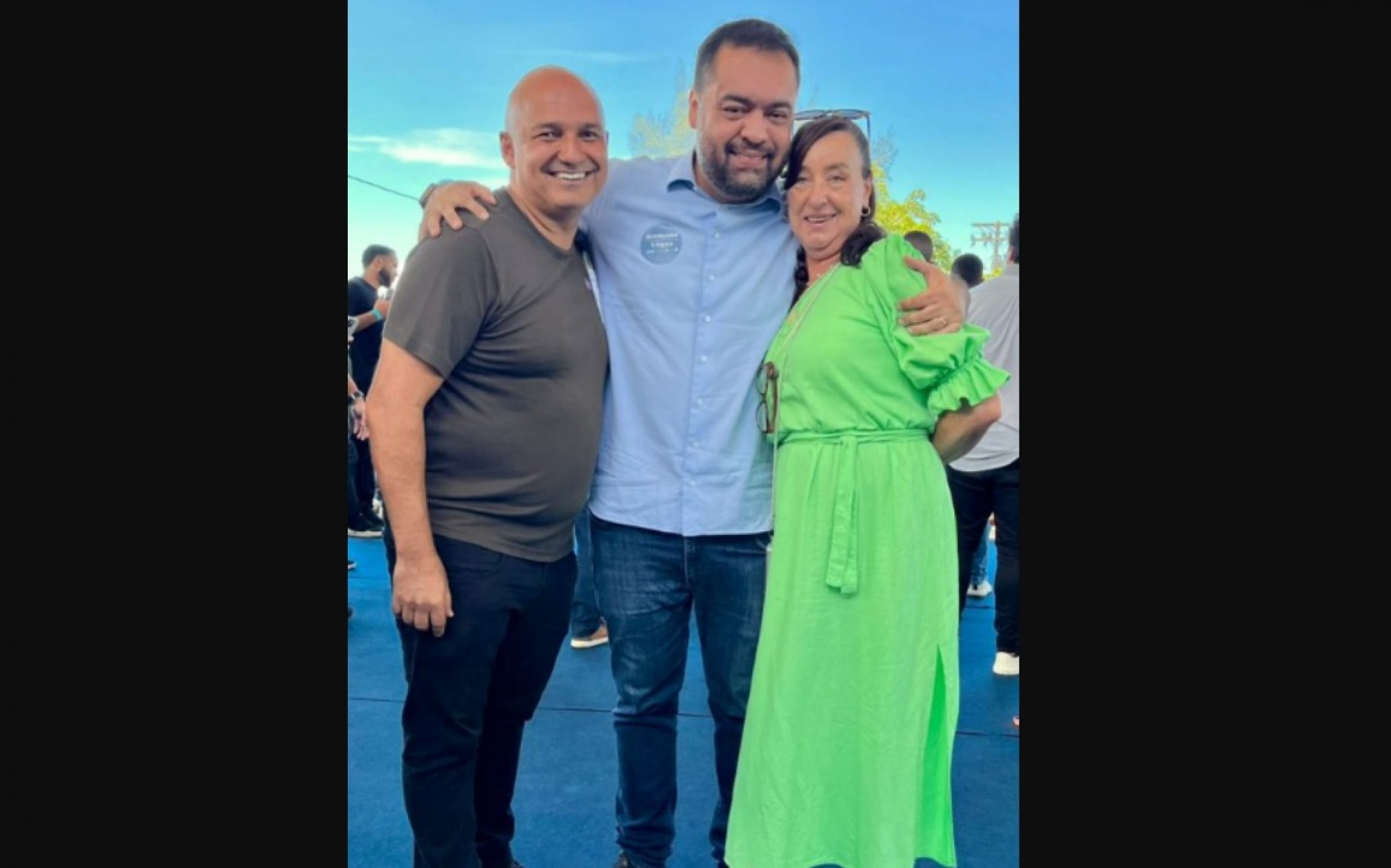 Fábio do Pastel participa de cerimônia de despedida de Cláudio Castro no Rio. - Reprodução/ Ascom