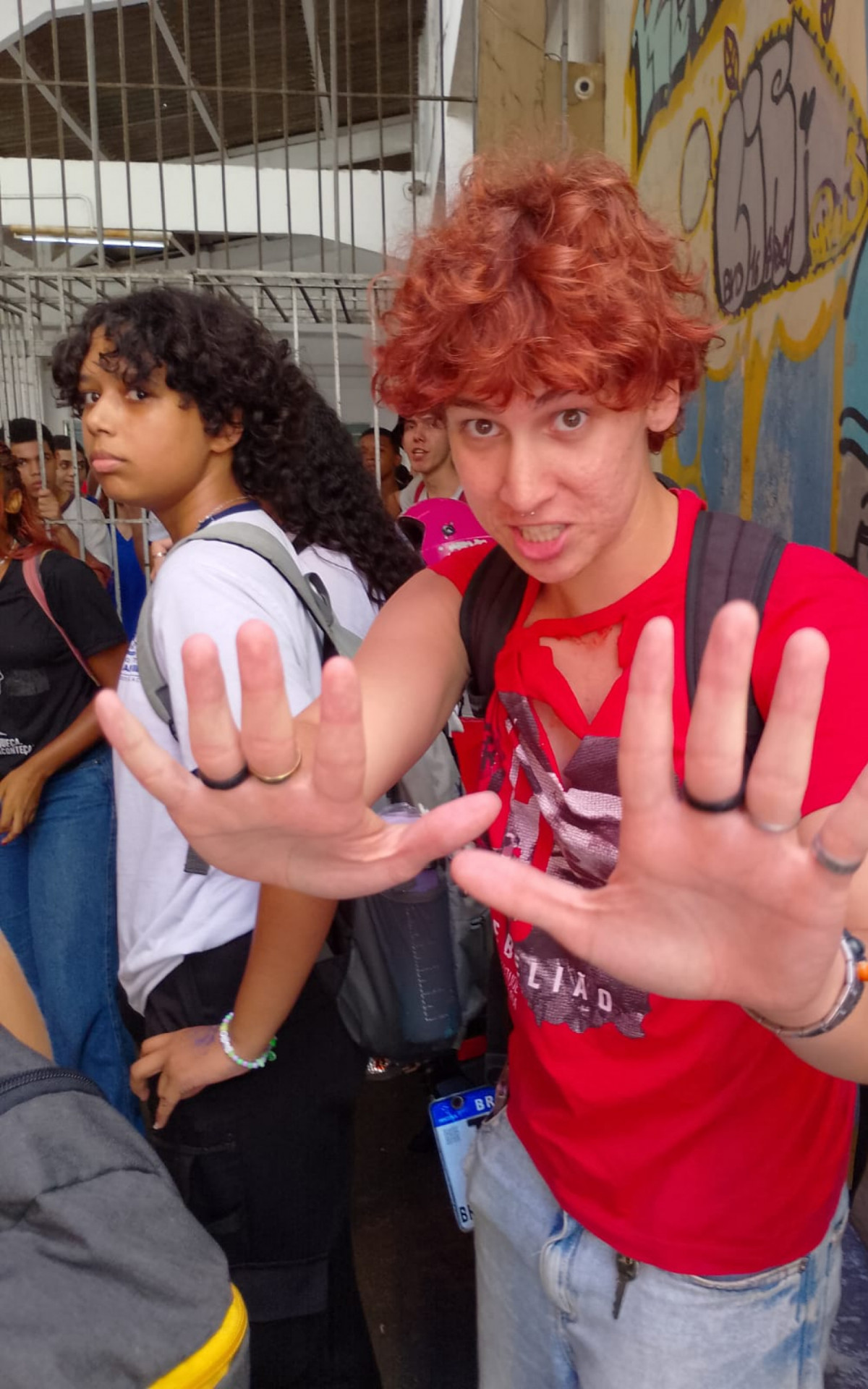 Marissol Lopes, 20 anos, é uma das estudantes agredidas pelo PM na escola - Reginaldo Pimenta