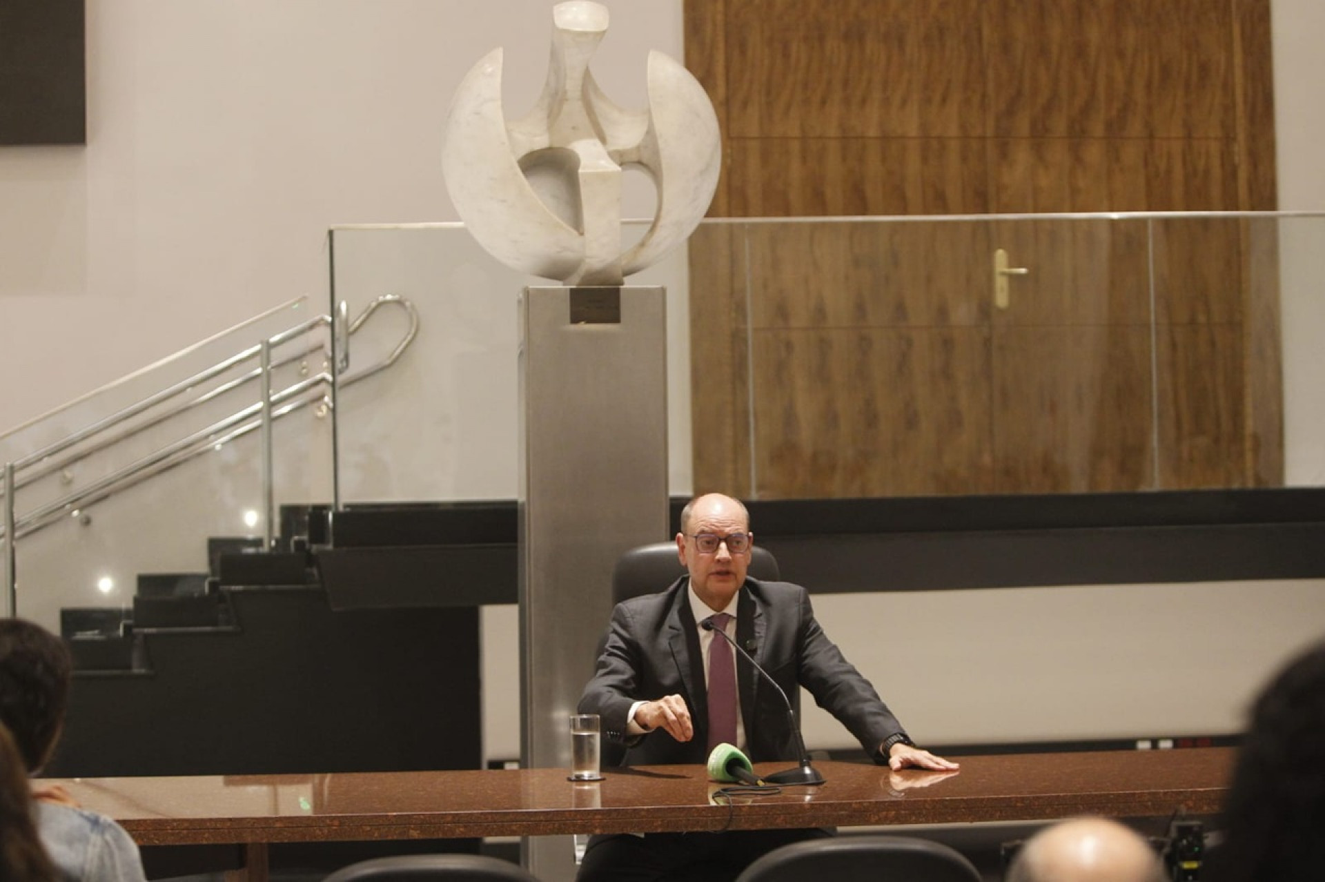 Desembargador Ricardo Couto, em sua primeira coletiva como governador temporário do Rio de Janeiro - Reginaldo Pimenta/Agência O Dia