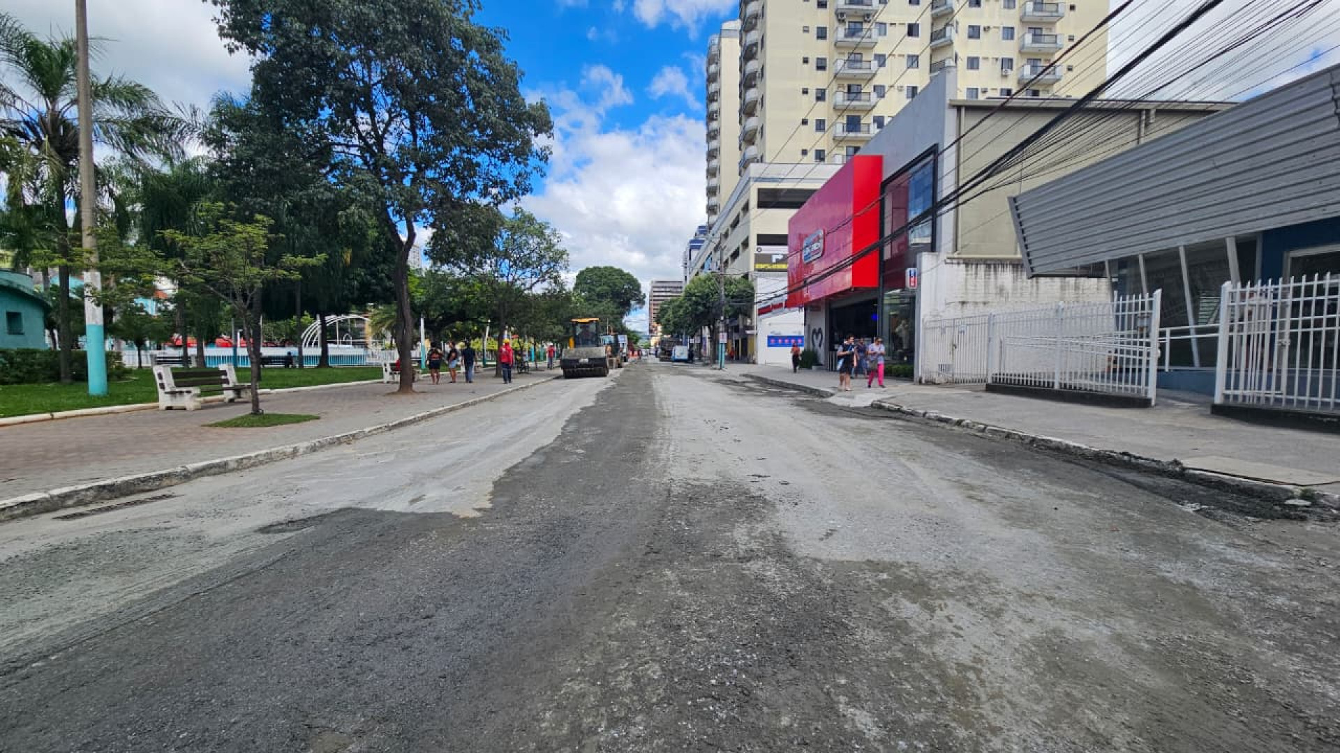 GAP 3 avança no Centro e Prefeitura inicia pavimentação provisória para melhorar mobilidade
