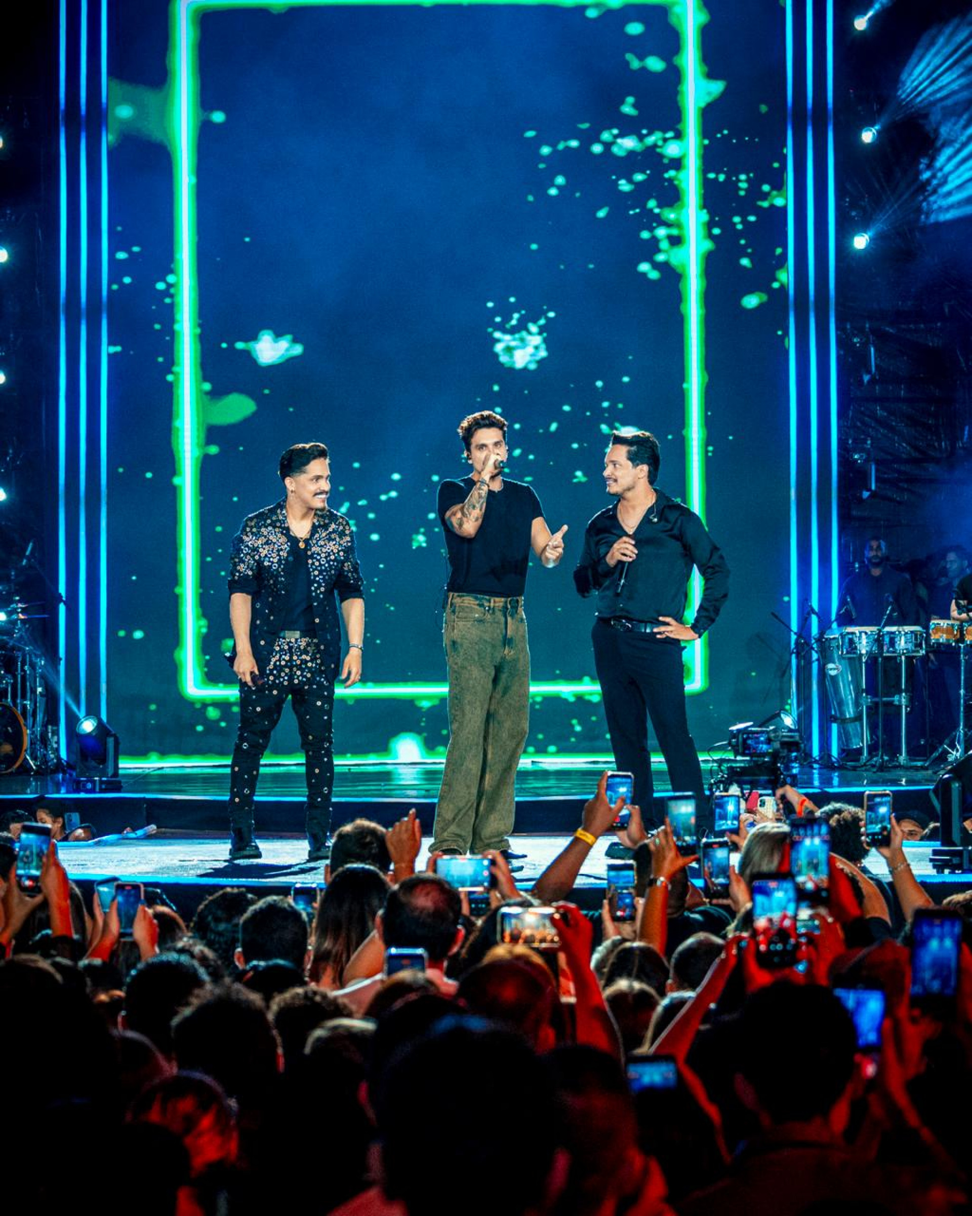 Luan Santana grava participação em DVD de Kaique & Felipe
 - RT Imagens/ Piunti / Divulgação