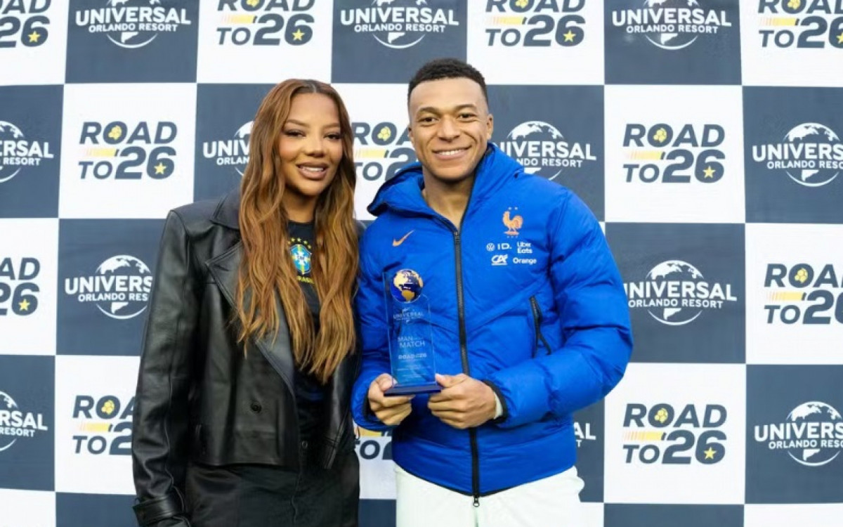 Ludmilla vai a amistoso nos EUA, premia Mbappé e se declara a Vini Jr.: \'Te amo\'
