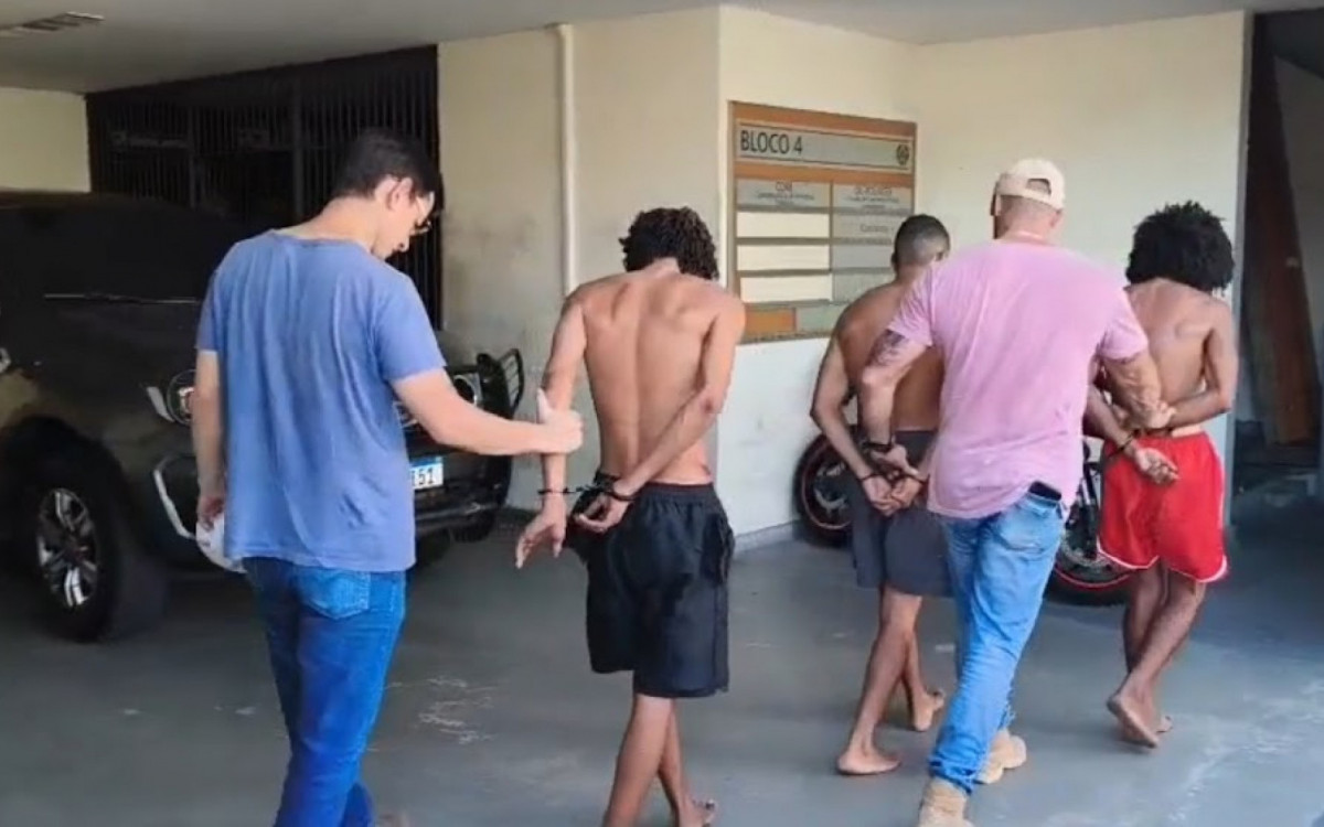 Na ação, três criminosos foram presos em flagrante - Divulgação