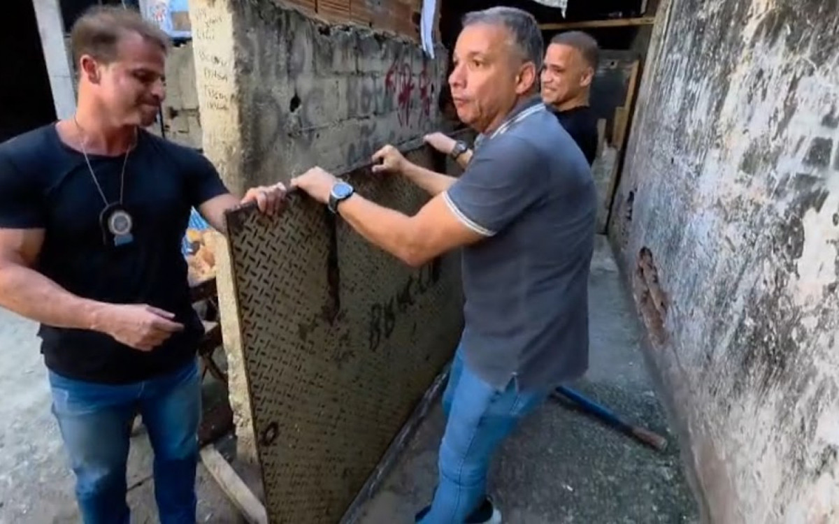 Bunker era usado para esconder criminosos e armazenar drogas - Divulgação