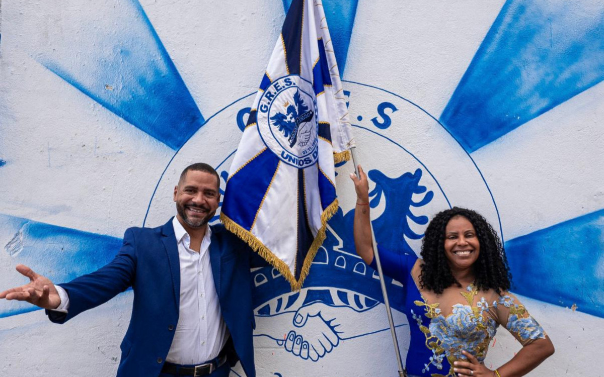 Fabrício Pires e Giovanna Justo vão defender o pavilhão da Unidos da Ponte