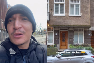 João Gomes vê neve pela primeira vez na Europa e se emociona: 'Coisa linda'