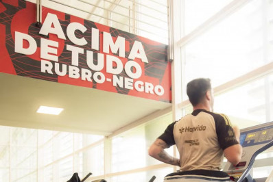 Flamengo utiliza esteira especial para acelerar recuperação de lesionados