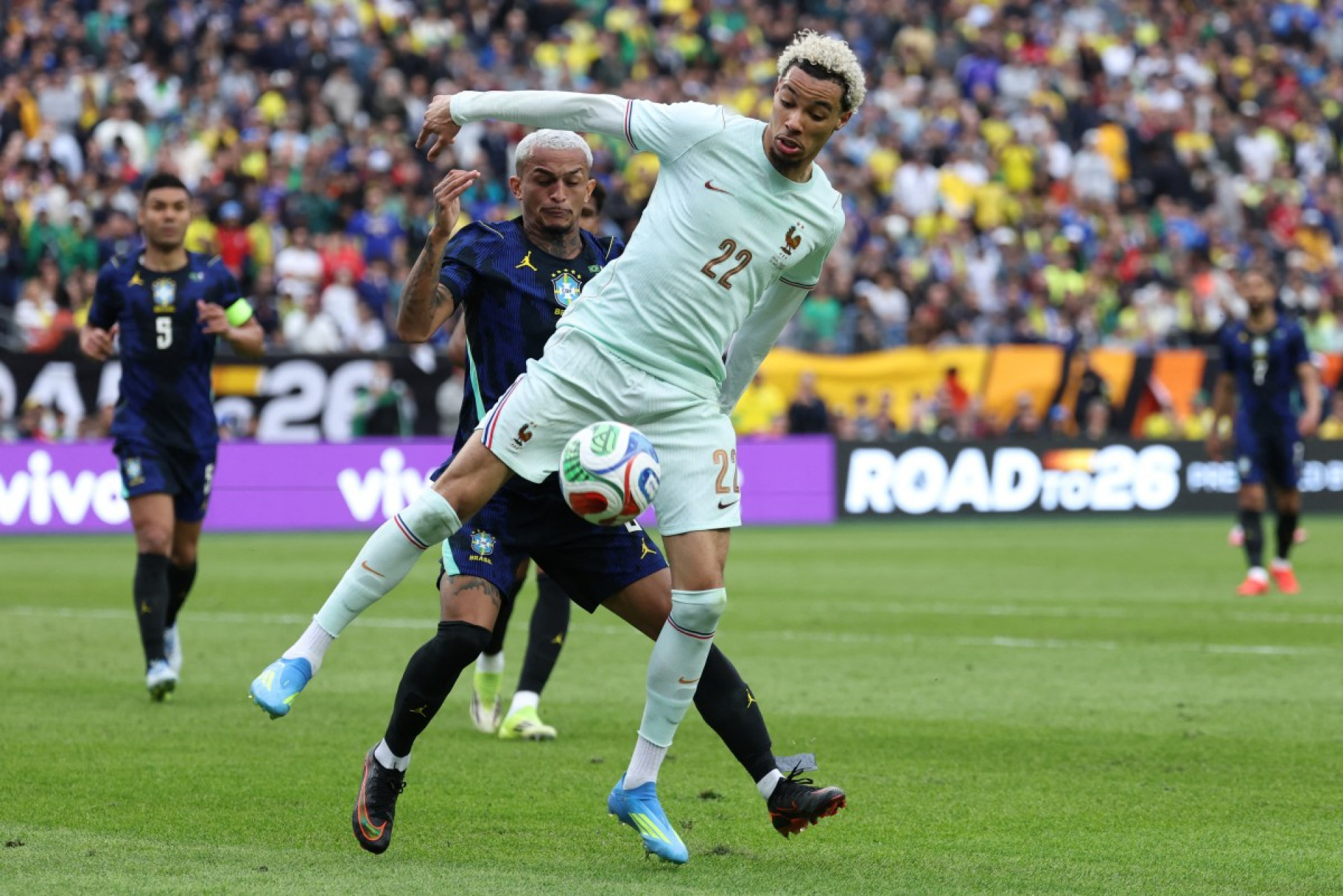 Brasil e França se enfrentaram em Boston - AFP