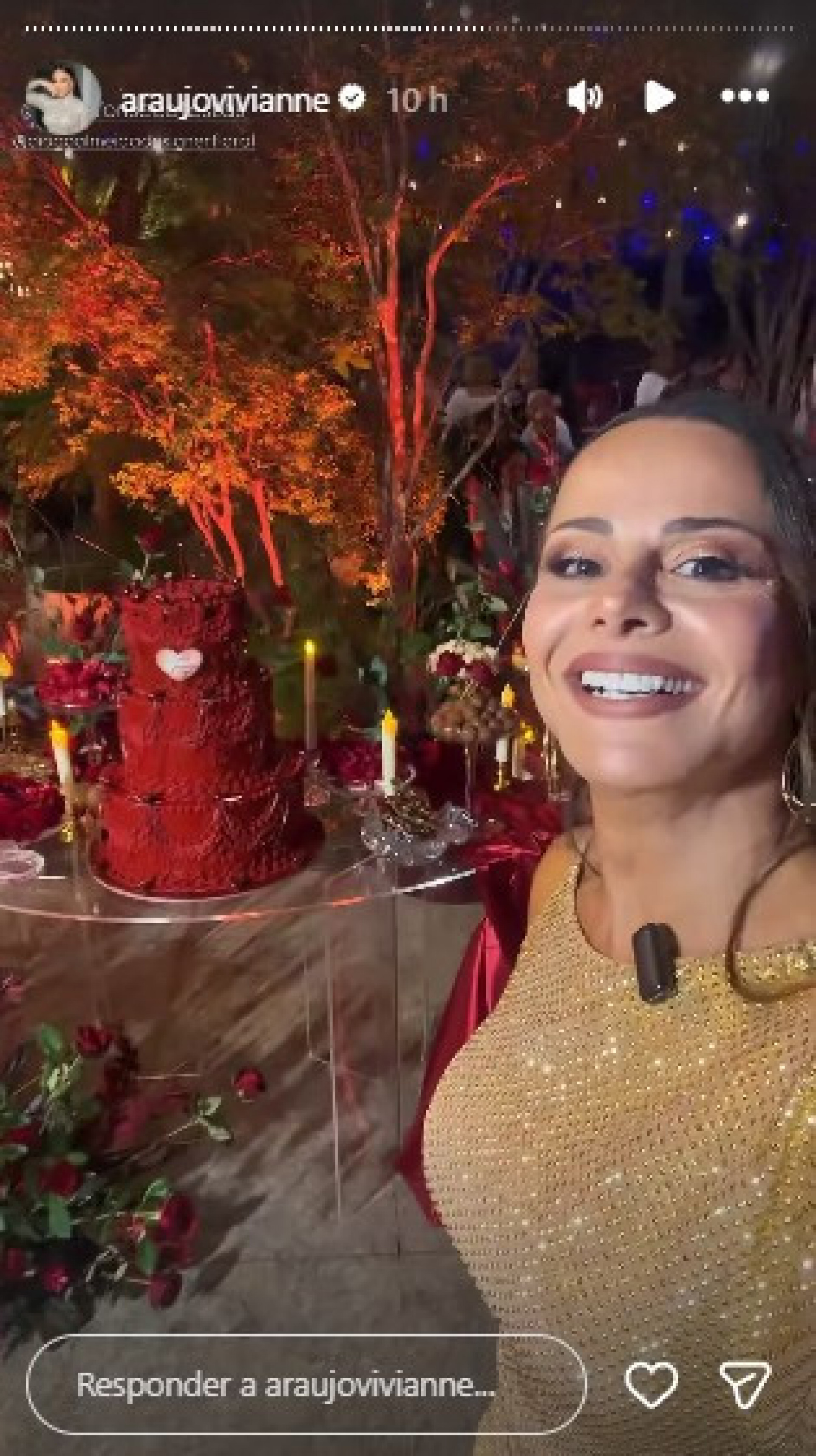 Viviane Araujo comemora aniversário de 51 anos - Reprodução de vídeo / Instagram
