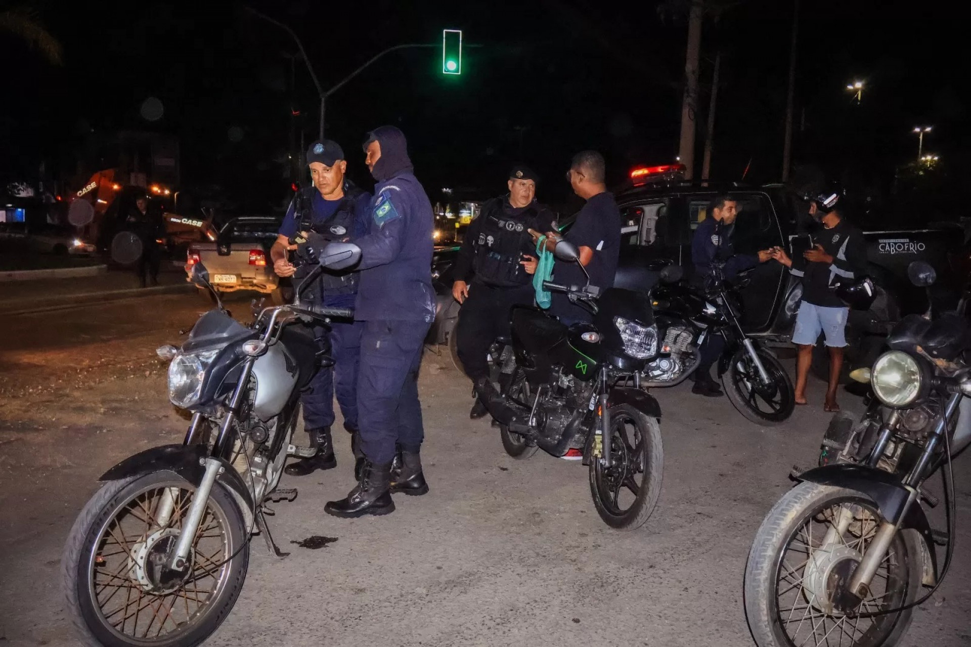 Ação conjunta aborda motoristas durante operação. - Reprodução