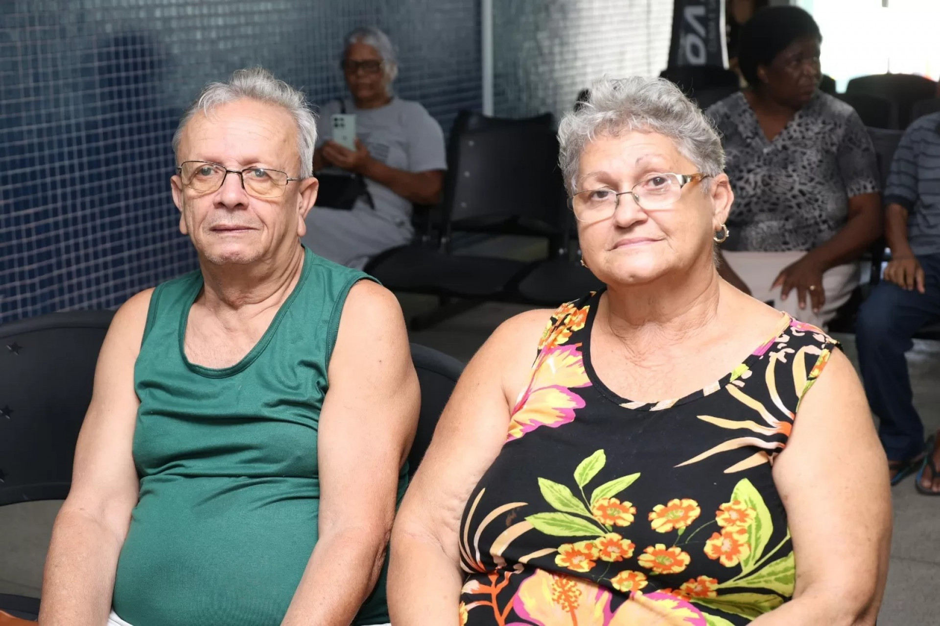 O casal Guilherme e Sandra Maria, que aguardava por consulta, elogiaram a iniciativa. - Reprodu&ccedil;&atilde;o