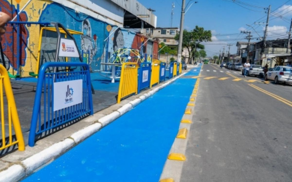 Sarapuí, em Caxias, ganha urbanização e nova ciclovia