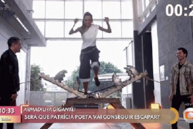 Patrícia Poeta leva bronca da mãe ao participar de mágica no 'Encontro': 'Quase me mata do coração'