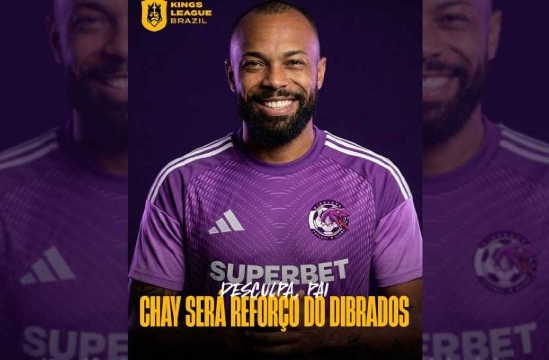 Ex-Botafogo e Cruzeiro &eacute; o novo refor&ccedil;o do Dibrados na Kings League