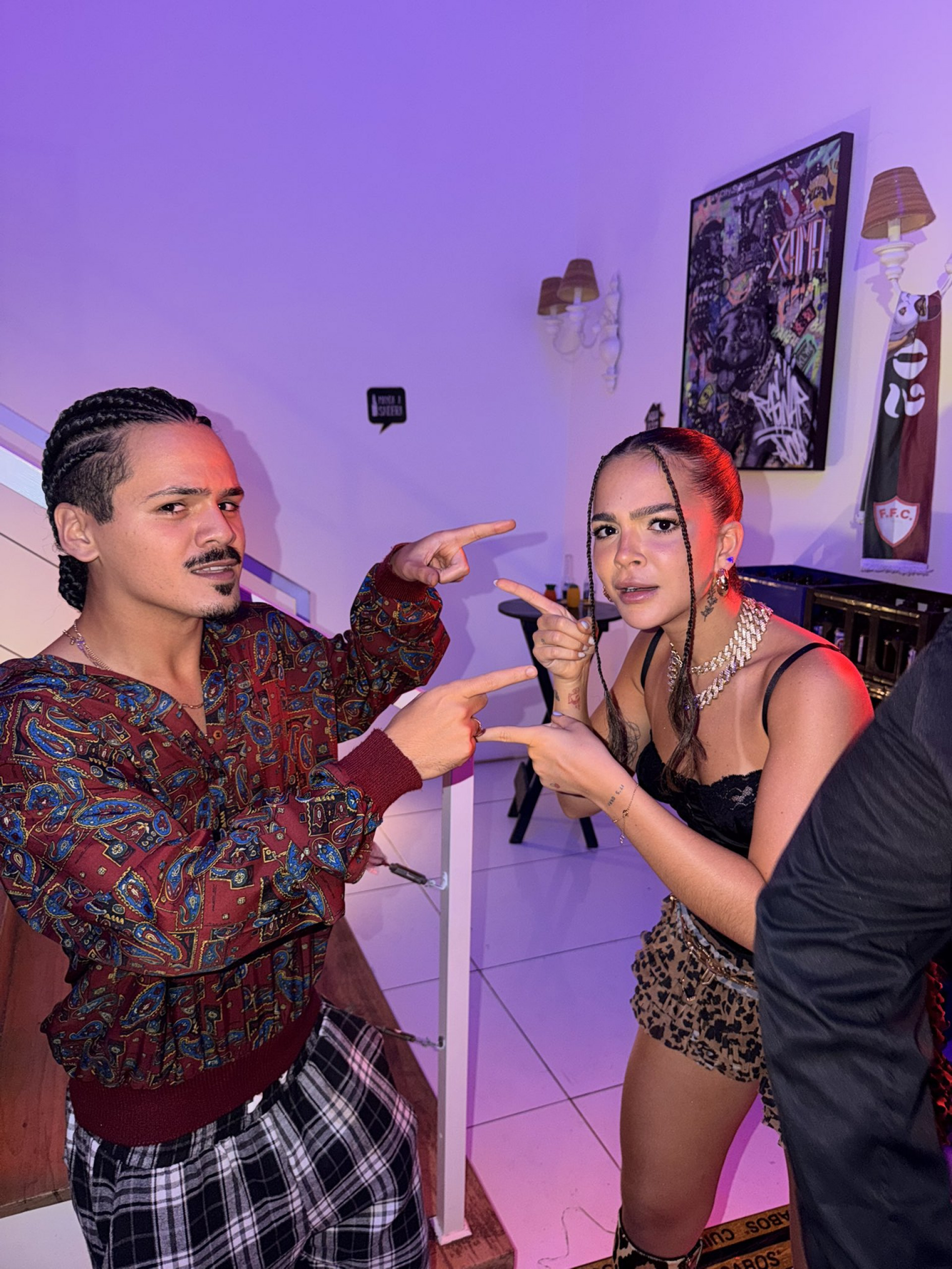 Lucas Righi e Mel Maia brincam com semelhança física entre os dois - Reprodução x