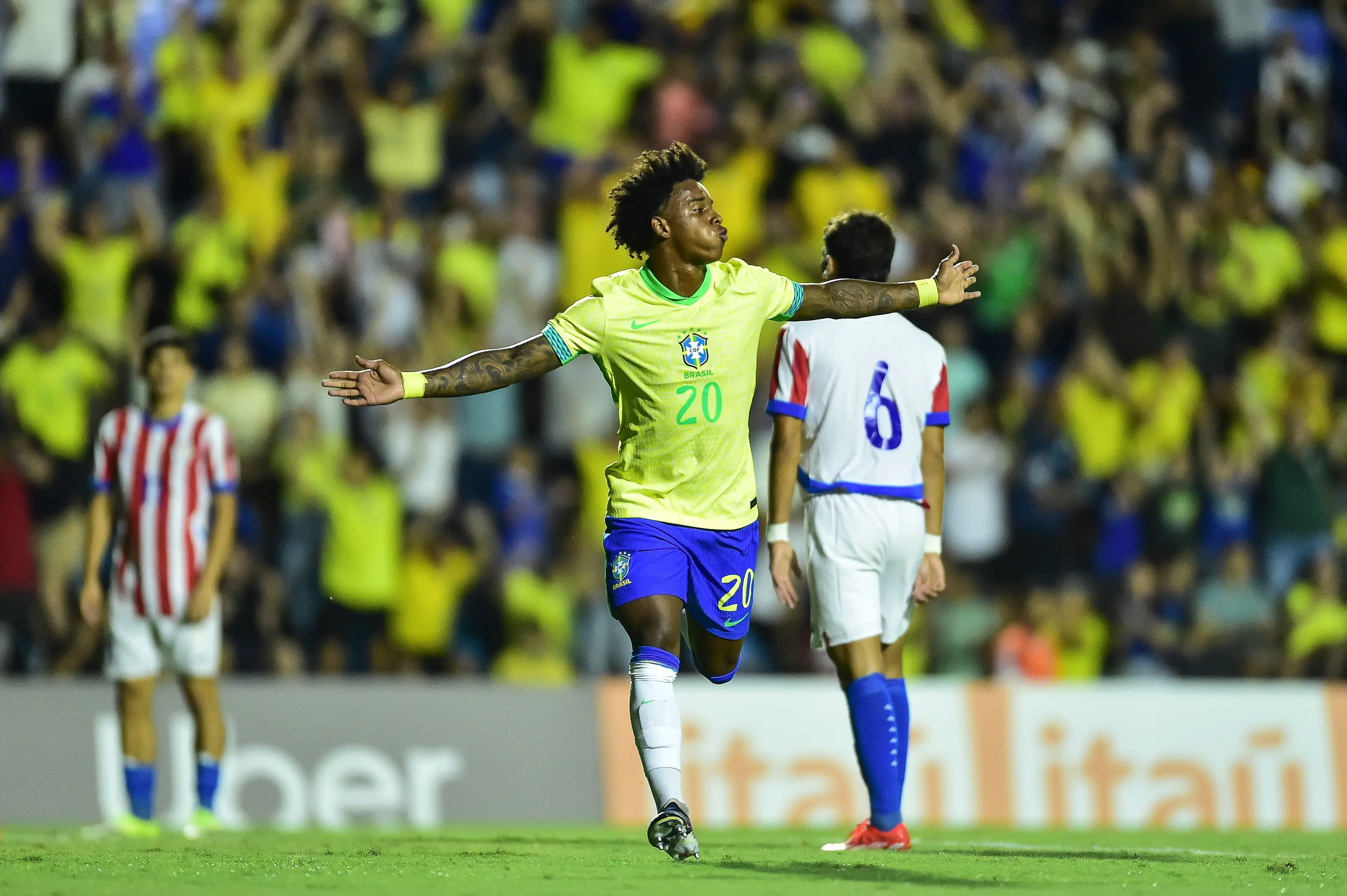 Seleção brasileira sub-20 vence Paraguai em amistoso no interior de São Paulo