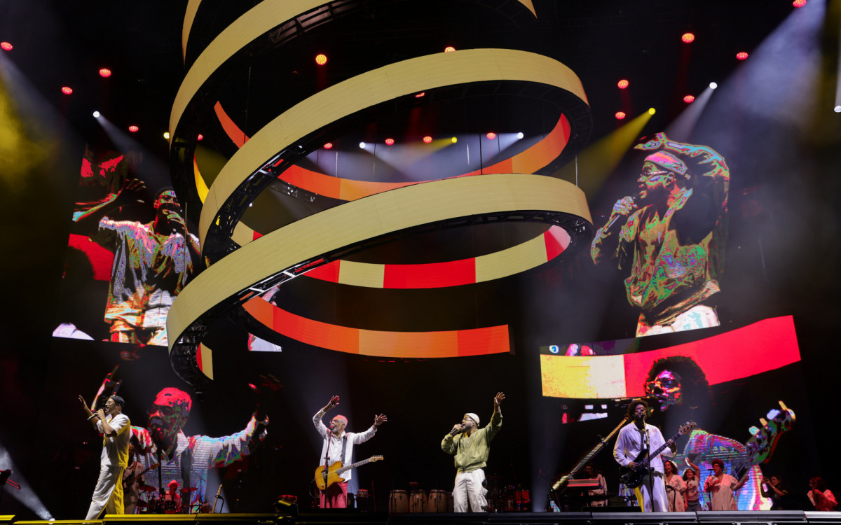 Gilberto Gil e os Gilsons no palco